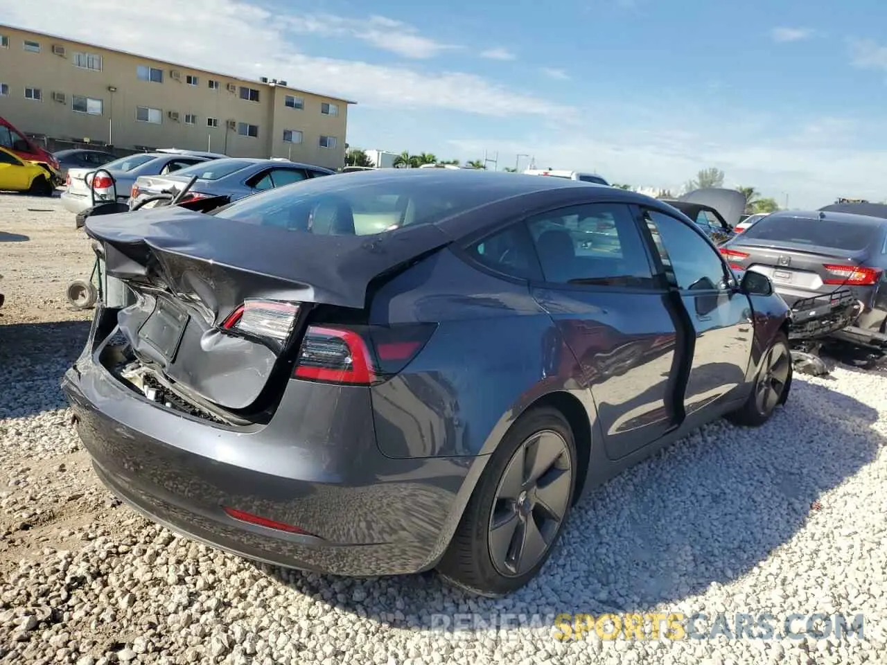 3 Photograph of a damaged car 5YJ3E1EA4PF421981 TESLA MODEL 3 2023