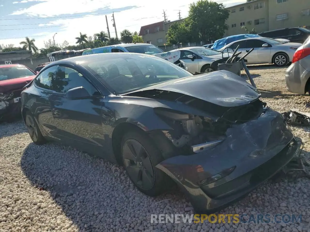 4 Photograph of a damaged car 5YJ3E1EA4PF421981 TESLA MODEL 3 2023