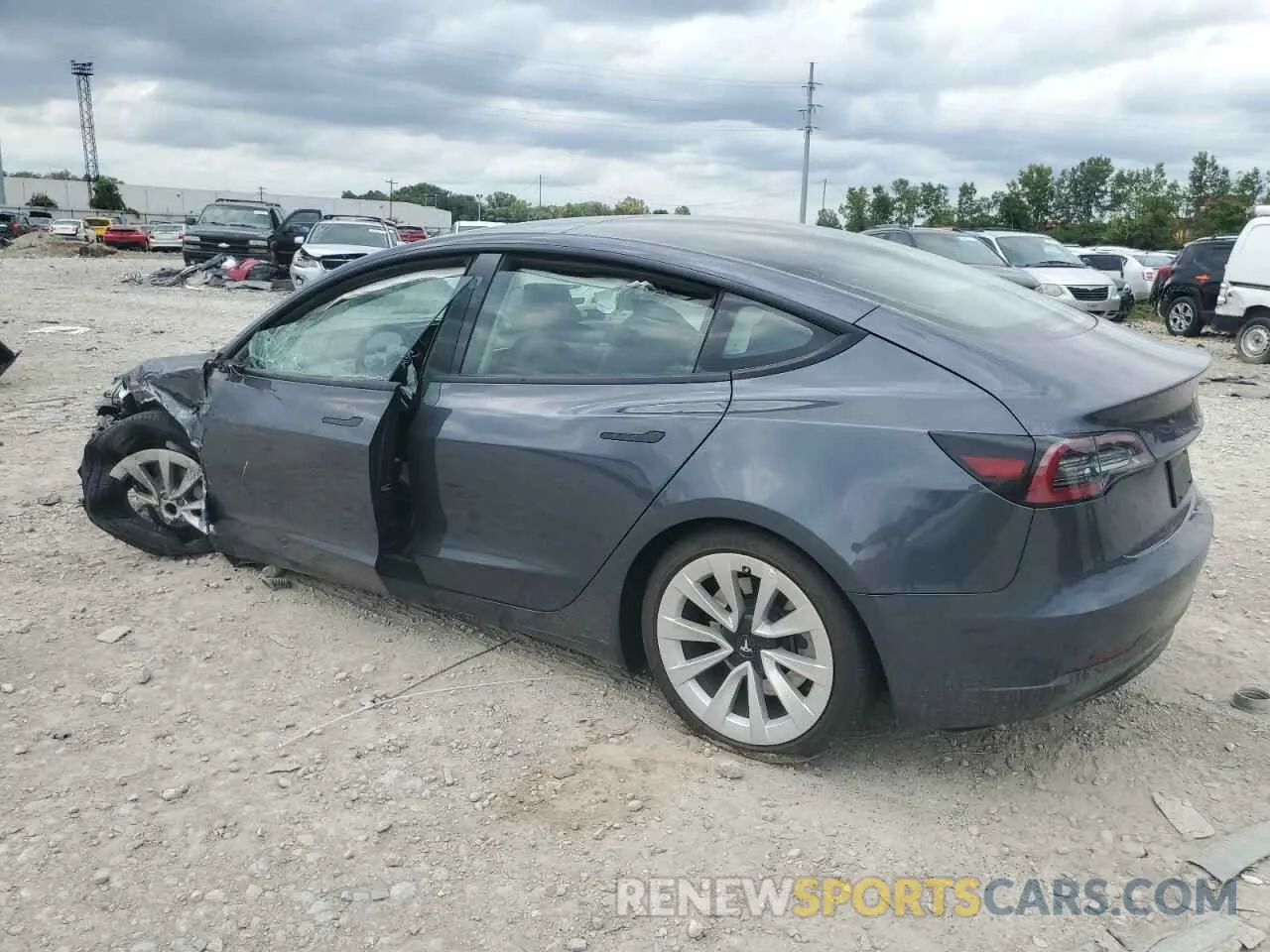 2 Photograph of a damaged car 5YJ3E1EA4PF435878 TESLA MODEL 3 2023
