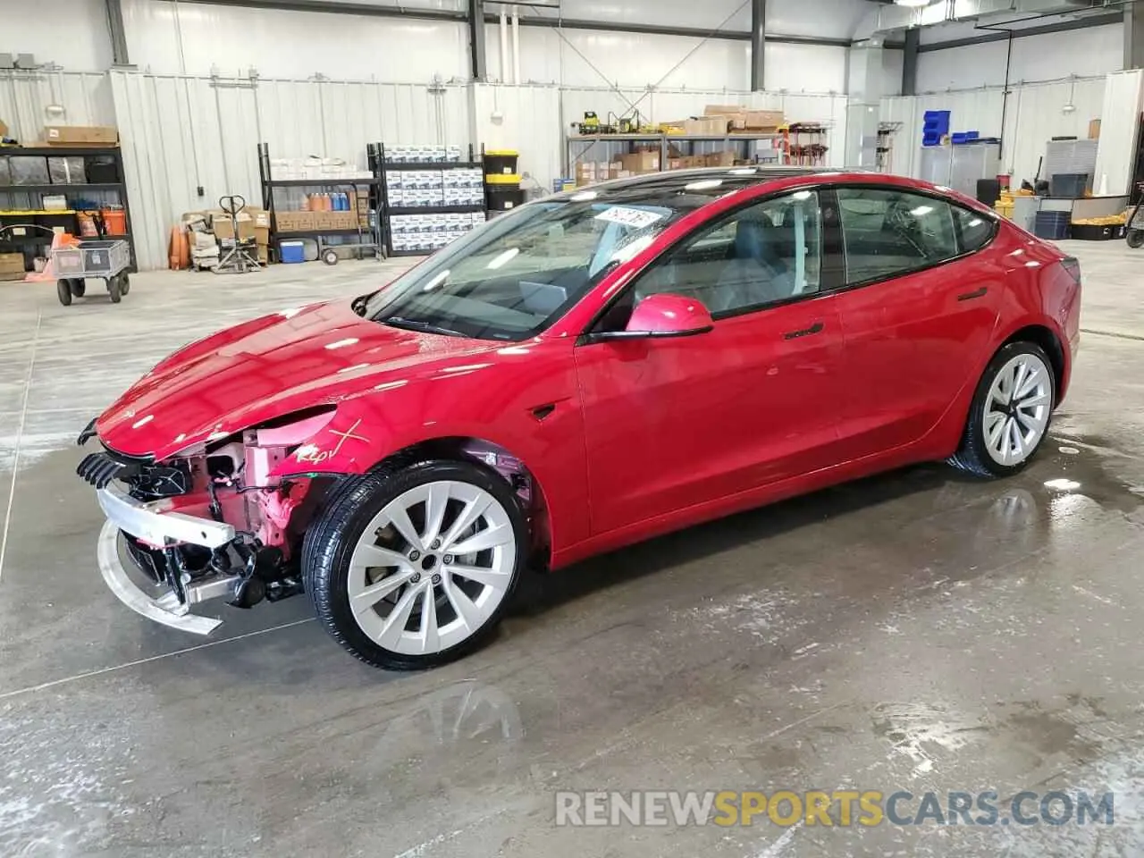 1 Photograph of a damaged car 5YJ3E1EA4PF437906 TESLA MODEL 3 2023
