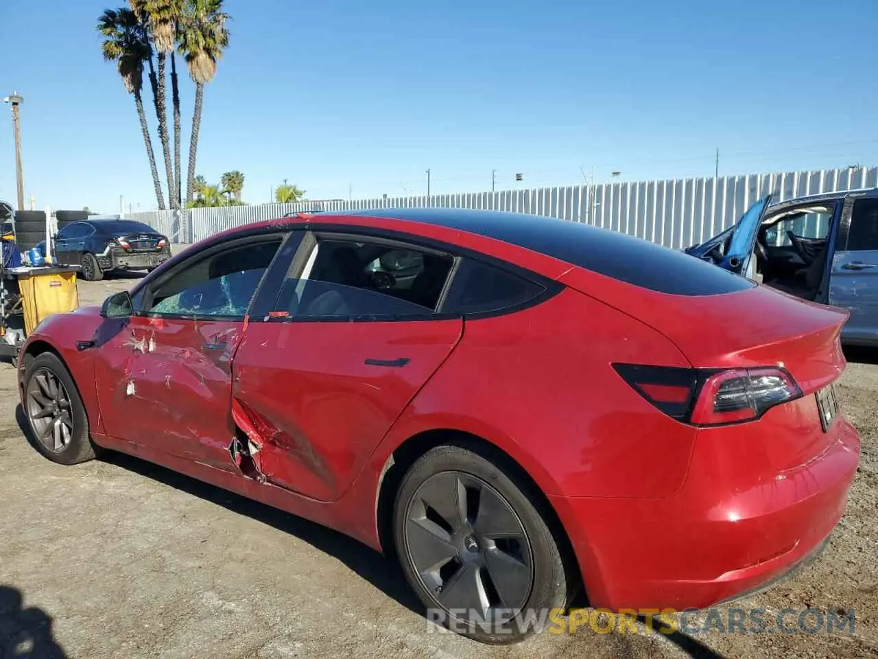 2 Photograph of a damaged car 5YJ3E1EA4PF449134 TESLA MODEL 3 2023