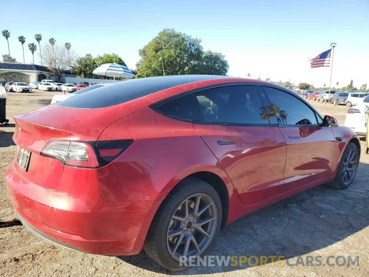 3 Photograph of a damaged car 5YJ3E1EA4PF449134 TESLA MODEL 3 2023