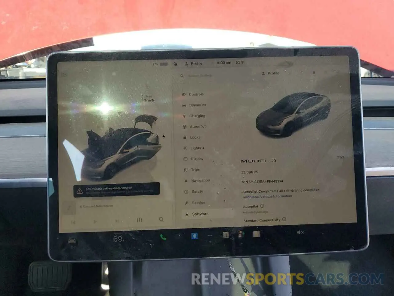 9 Photograph of a damaged car 5YJ3E1EA4PF449134 TESLA MODEL 3 2023