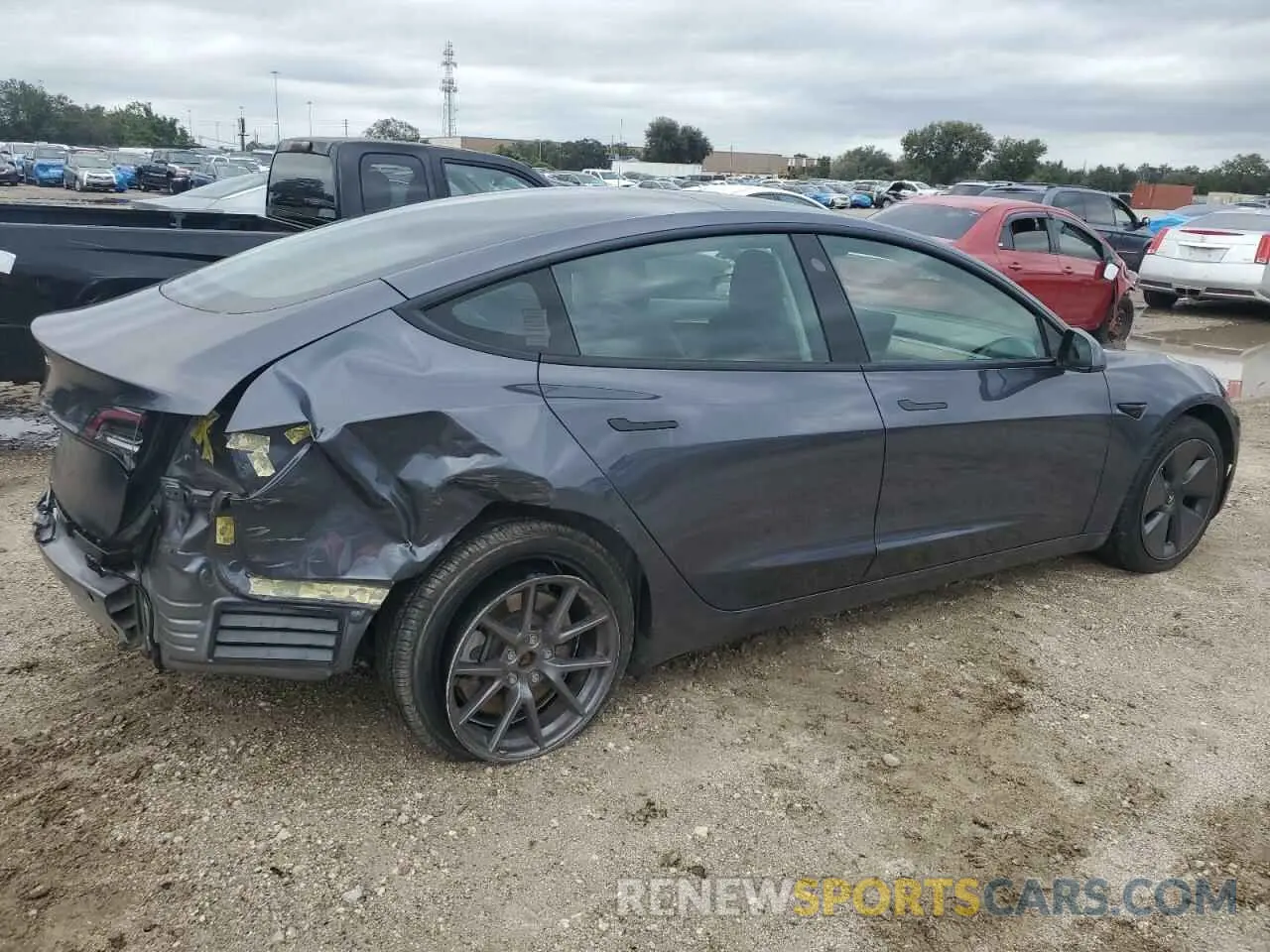 3 Photograph of a damaged car 5YJ3E1EA4PF449604 TESLA MODEL 3 2023