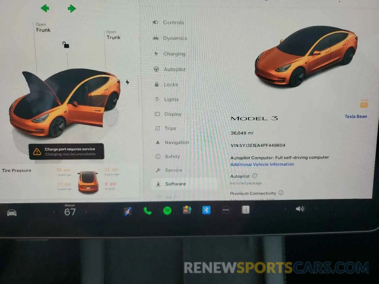 9 Photograph of a damaged car 5YJ3E1EA4PF449604 TESLA MODEL 3 2023