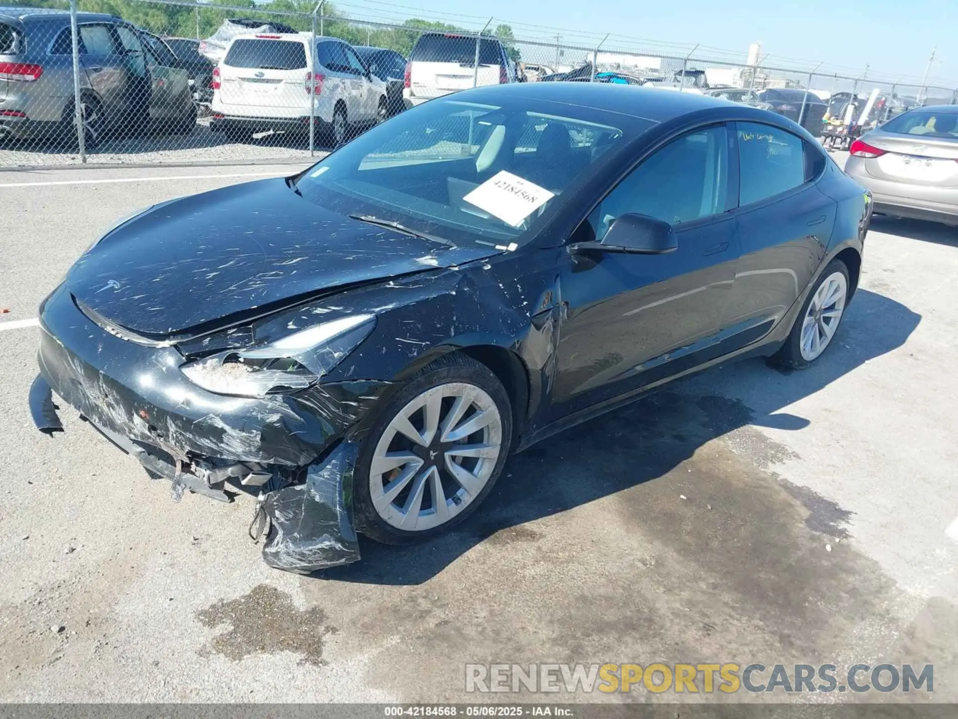 2 Photograph of a damaged car 5YJ3E1EA4PF451787 TESLA MODEL 3 2023