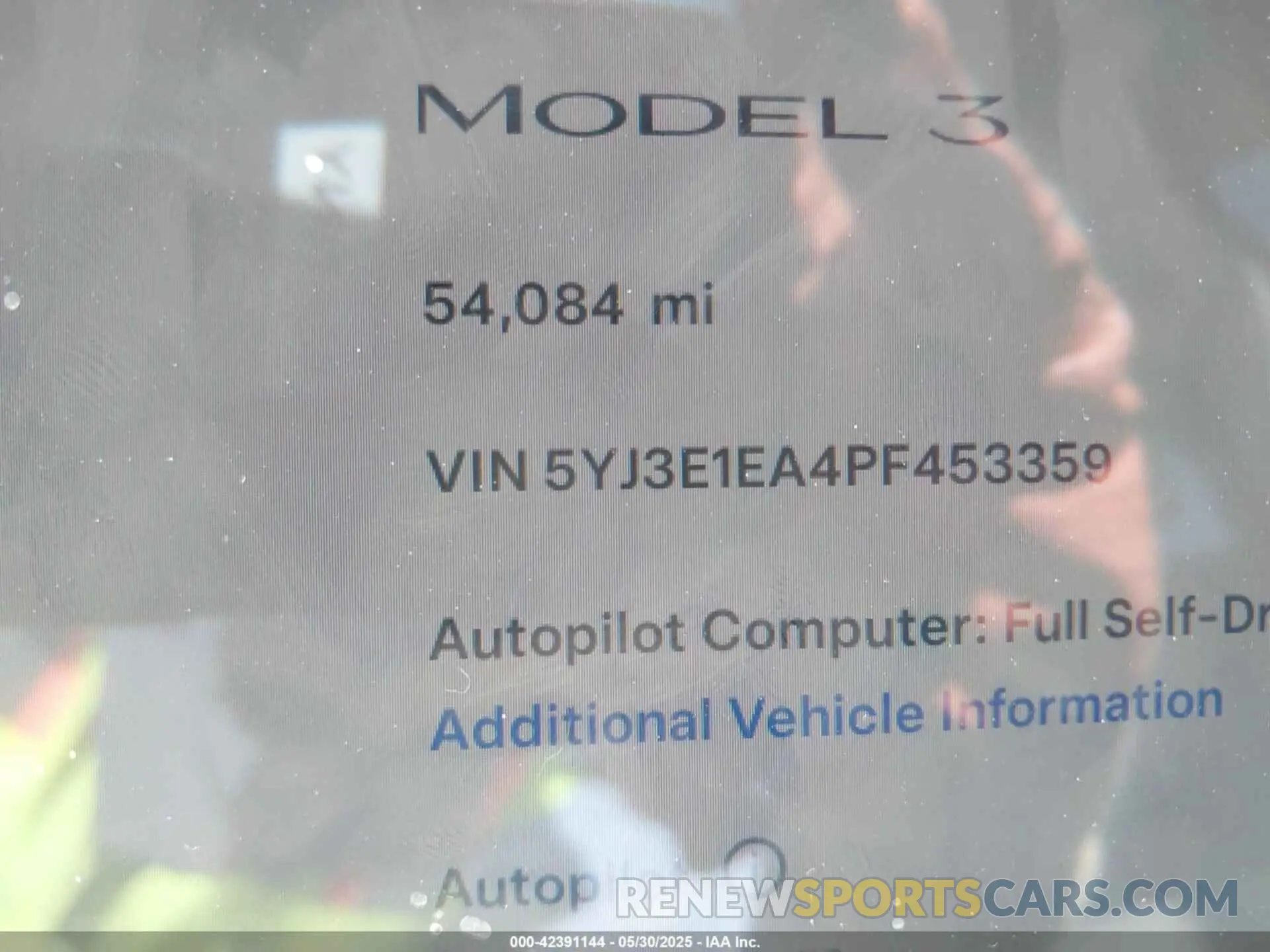 15 Photograph of a damaged car 5YJ3E1EA4PF453359 TESLA MODEL 3 2023