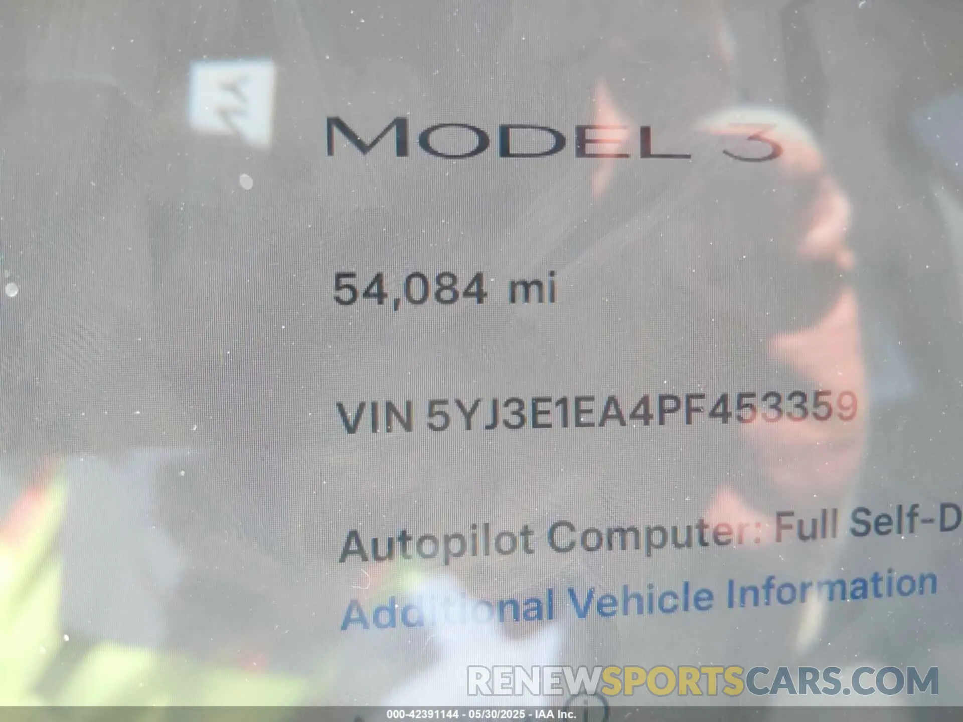 7 Photograph of a damaged car 5YJ3E1EA4PF453359 TESLA MODEL 3 2023
