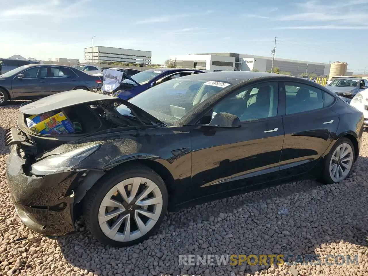 1 Photograph of a damaged car 5YJ3E1EA4PF459775 TESLA MODEL 3 2023