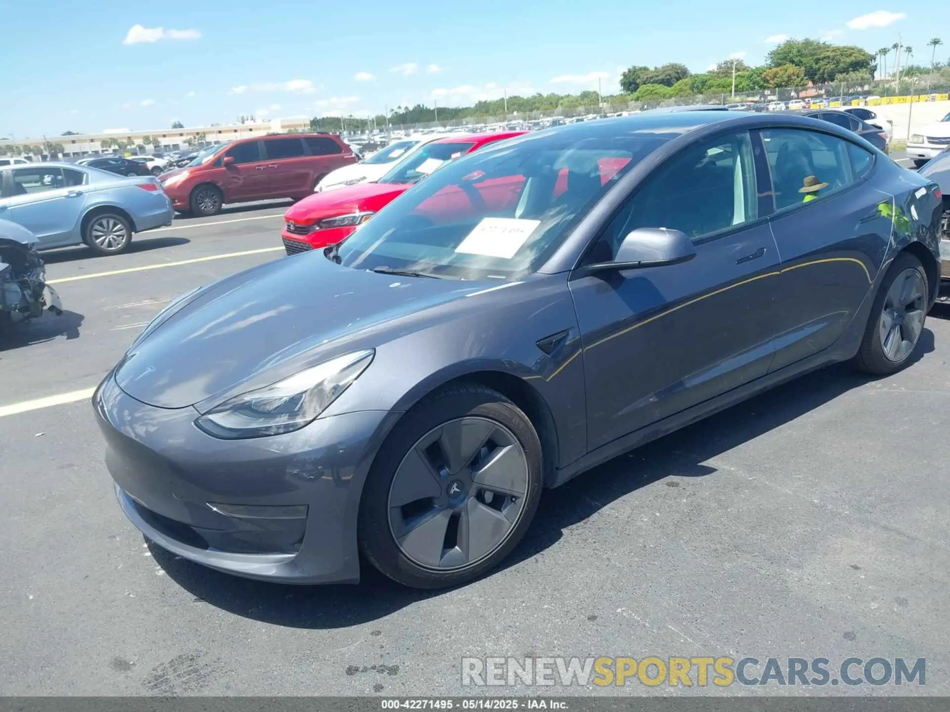 2 Photograph of a damaged car 5YJ3E1EA4PF461624 TESLA MODEL 3 2023