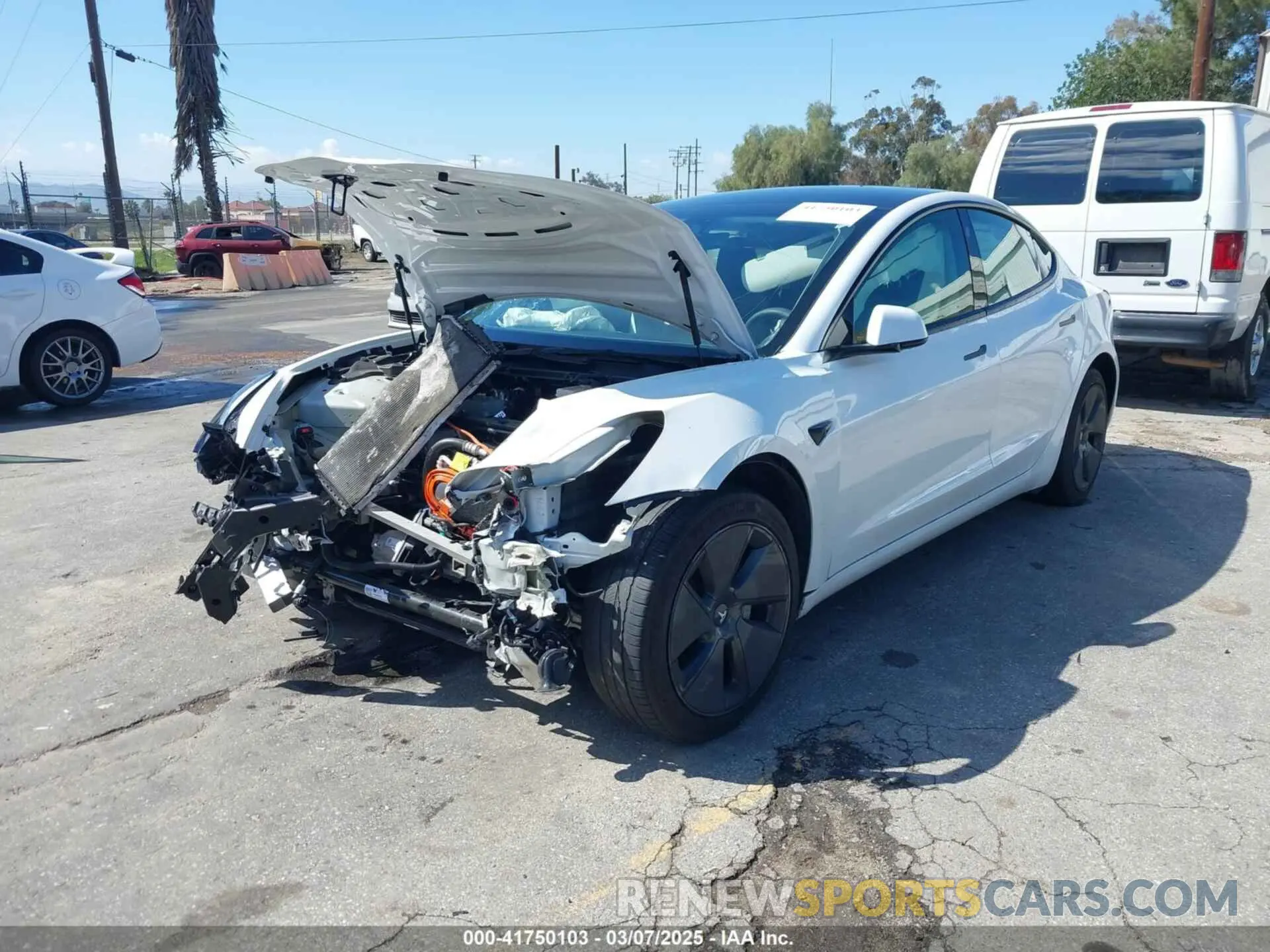 2 Photograph of a damaged car 5YJ3E1EA4PF462627 TESLA MODEL 3 2023