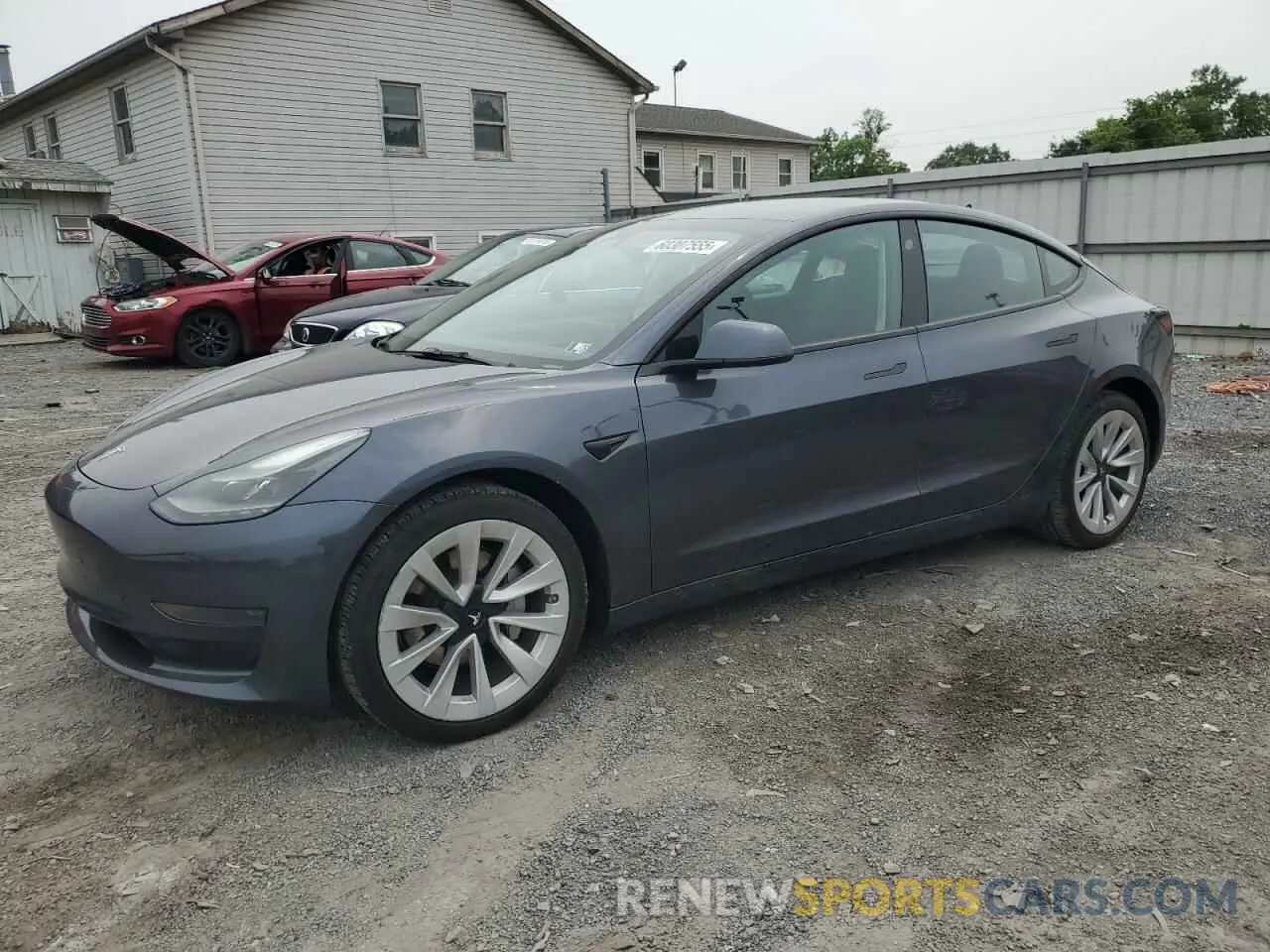 1 Photograph of a damaged car 5YJ3E1EA4PF465172 TESLA MODEL 3 2023