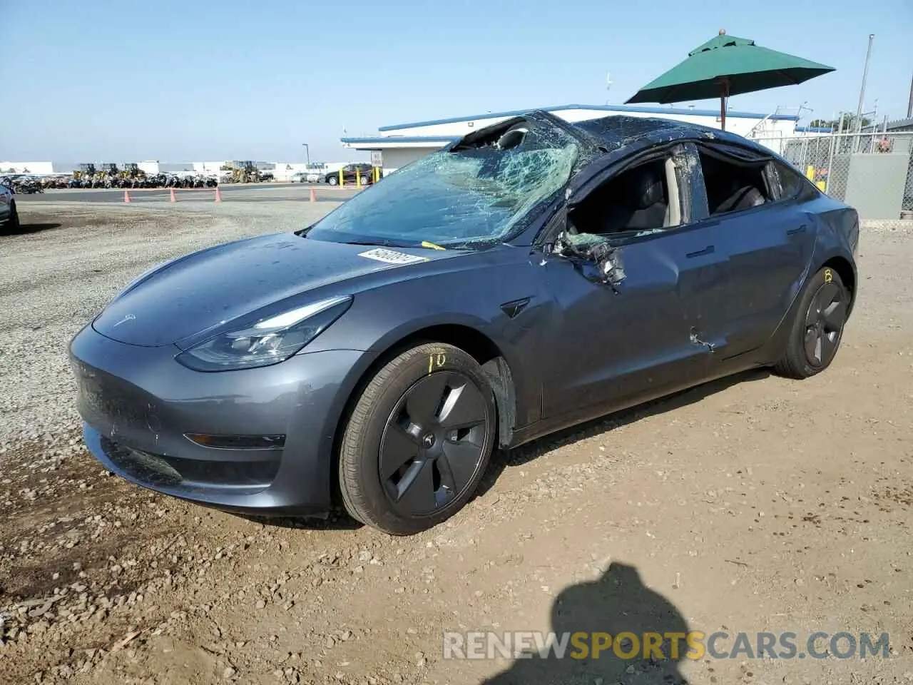 1 Photograph of a damaged car 5YJ3E1EA4PF465284 TESLA MODEL 3 2023