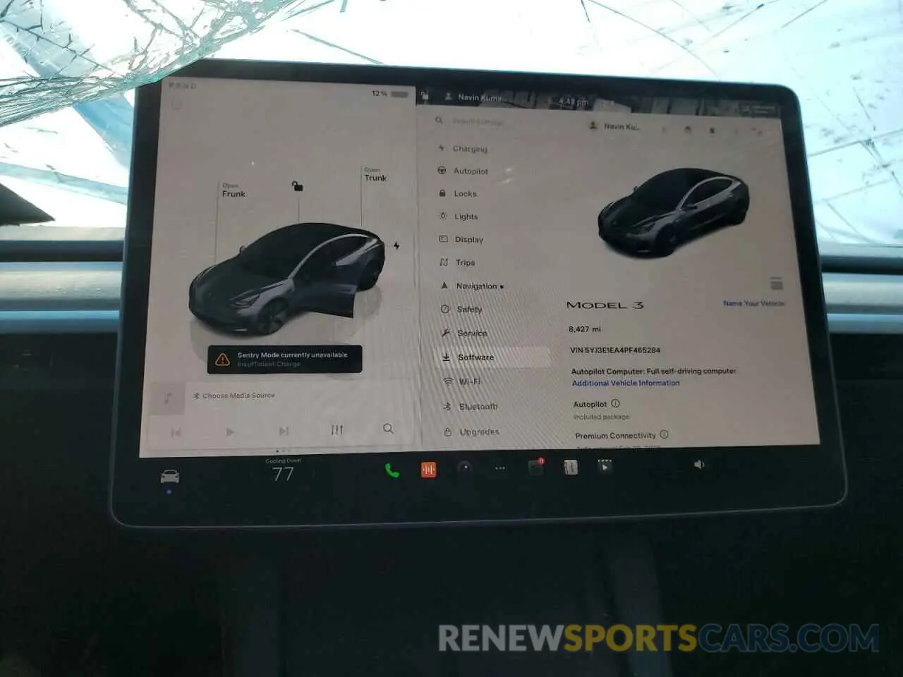 9 Photograph of a damaged car 5YJ3E1EA4PF465284 TESLA MODEL 3 2023