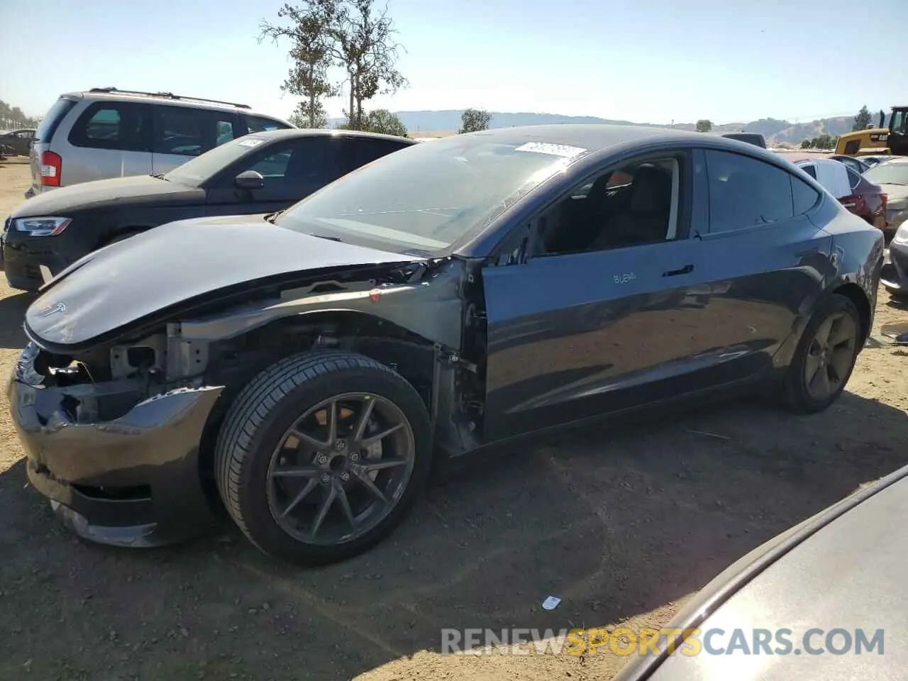 1 Photograph of a damaged car 5YJ3E1EA4PF466113 TESLA MODEL 3 2023