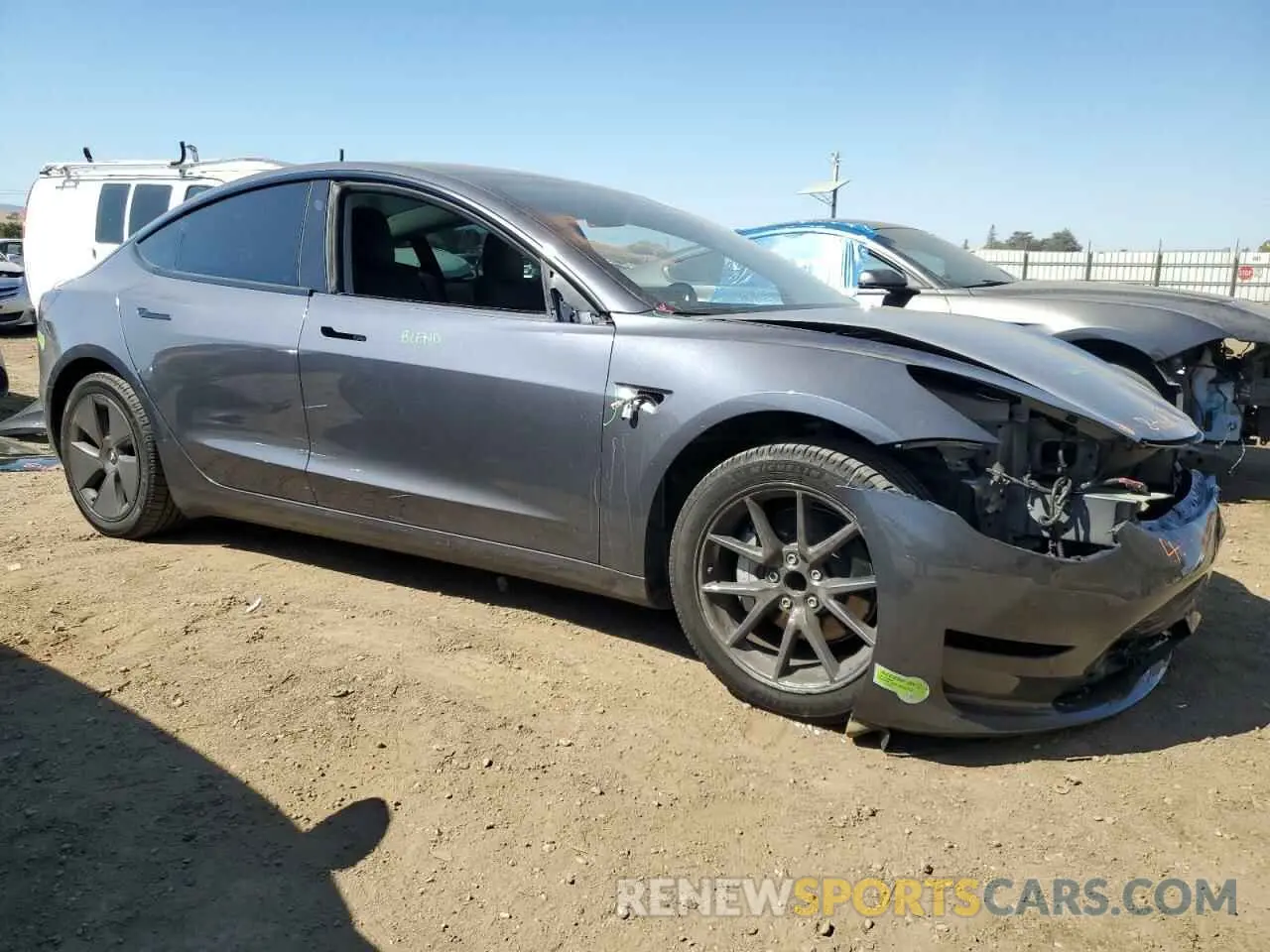 4 Photograph of a damaged car 5YJ3E1EA4PF466113 TESLA MODEL 3 2023