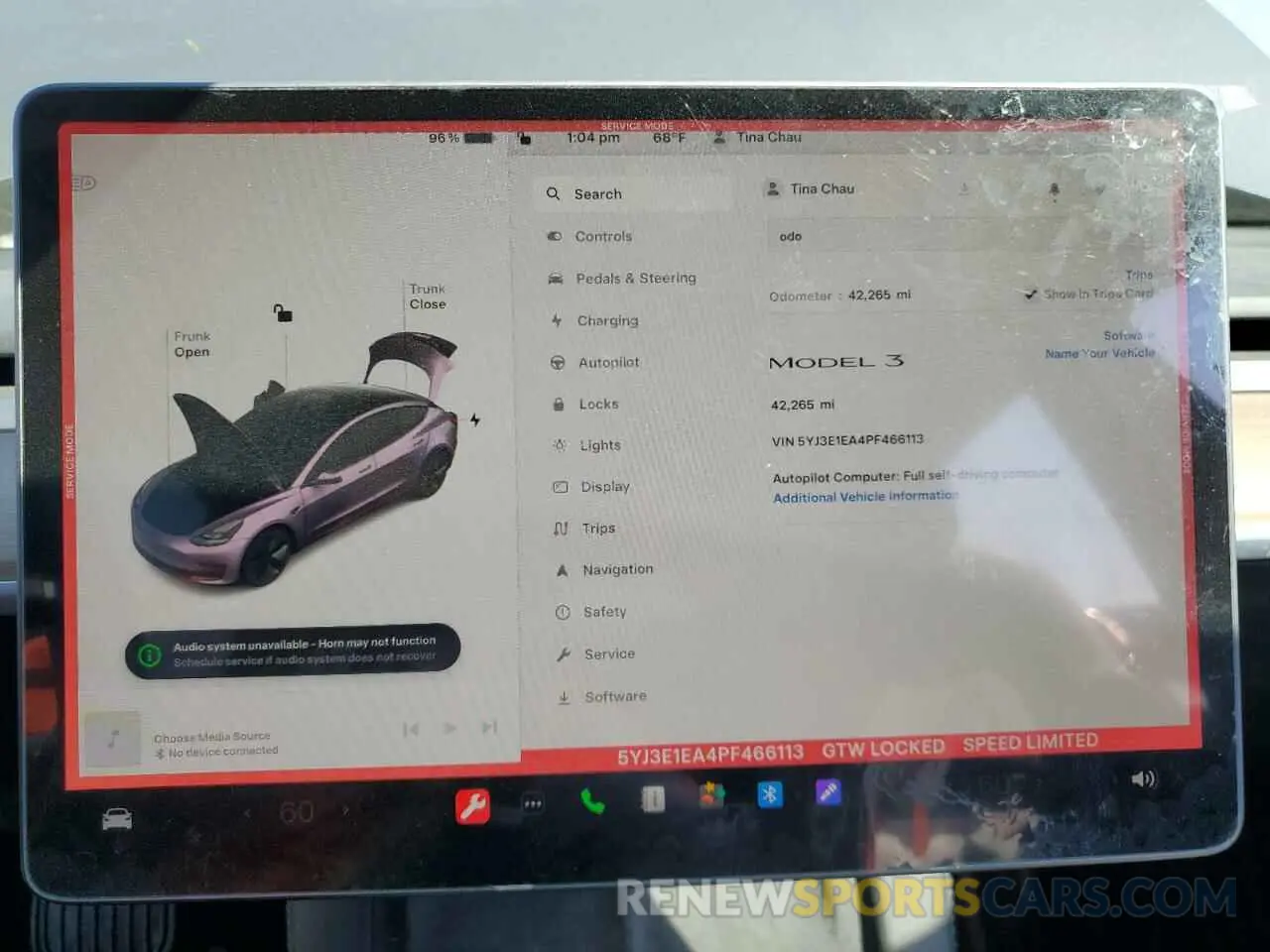 9 Photograph of a damaged car 5YJ3E1EA4PF466113 TESLA MODEL 3 2023