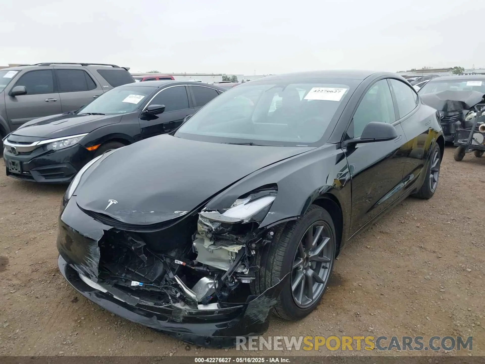 6 Photograph of a damaged car 5YJ3E1EA4PF497068 TESLA MODEL 3 2023