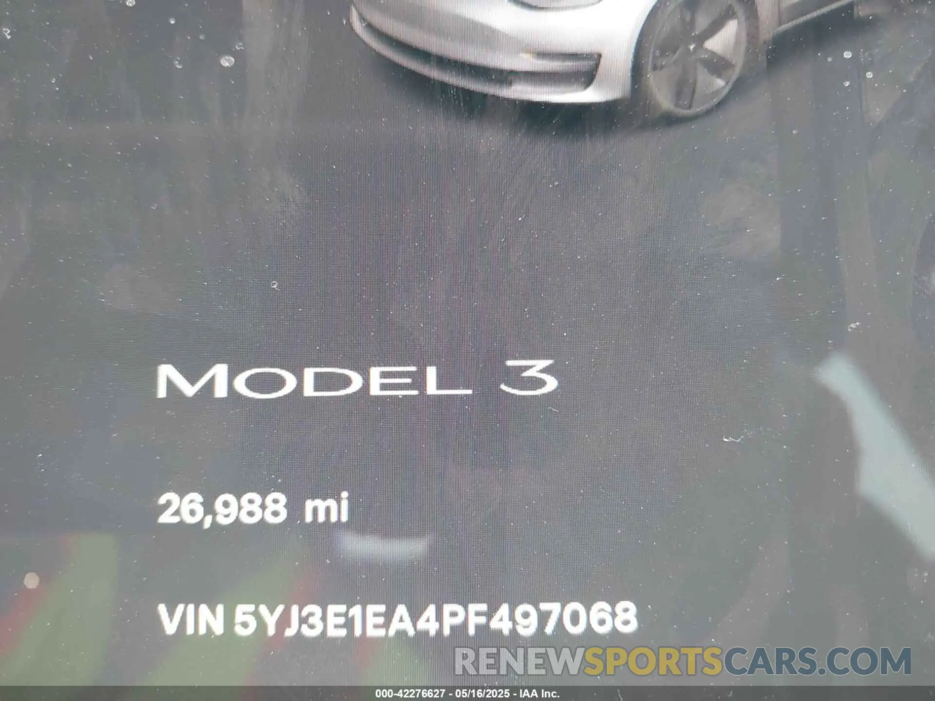 7 Photograph of a damaged car 5YJ3E1EA4PF497068 TESLA MODEL 3 2023