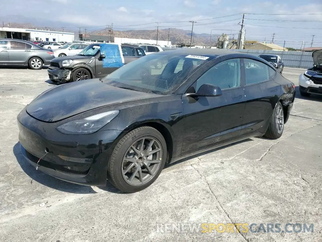 1 Photograph of a damaged car 5YJ3E1EA4PF509803 TESLA MODEL 3 2023