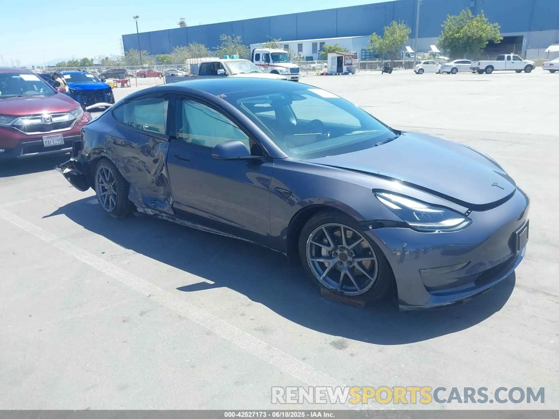 1 Photograph of a damaged car 5YJ3E1EA4PF545281 TESLA MODEL 3 2023