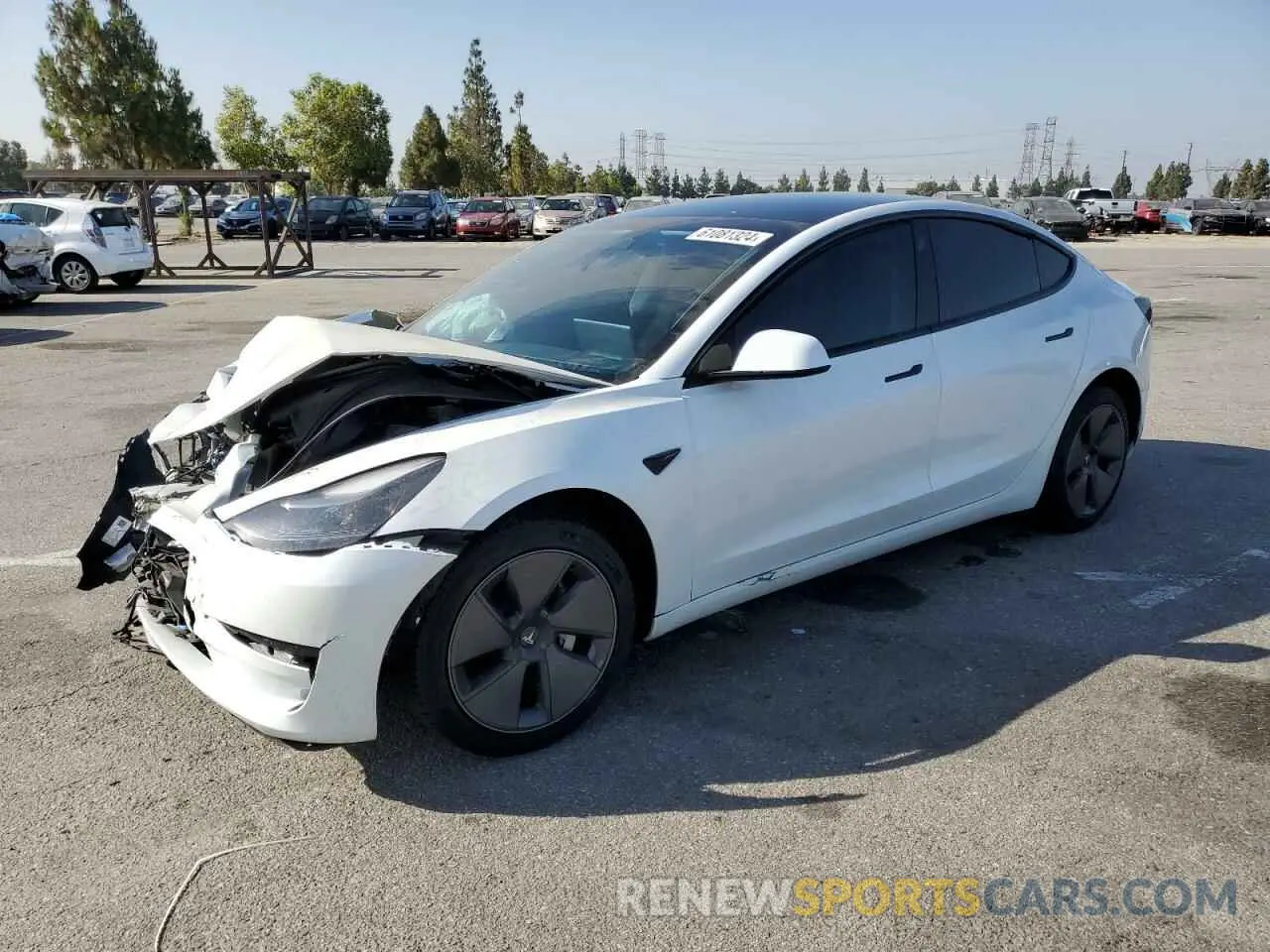 1 Photograph of a damaged car 5YJ3E1EA4PF545894 TESLA MODEL 3 2023