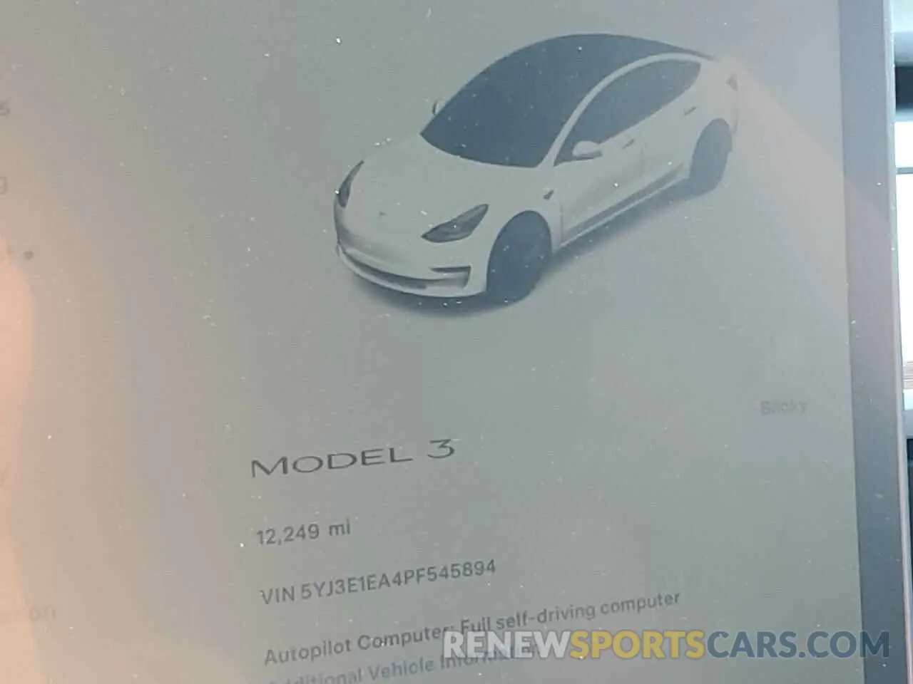 9 Photograph of a damaged car 5YJ3E1EA4PF545894 TESLA MODEL 3 2023