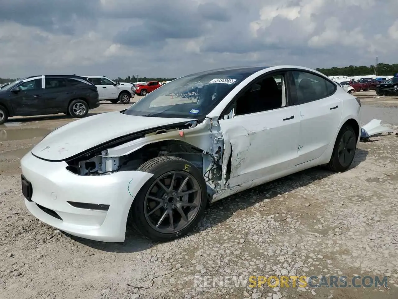 1 Photograph of a damaged car 5YJ3E1EA4PF547466 TESLA MODEL 3 2023