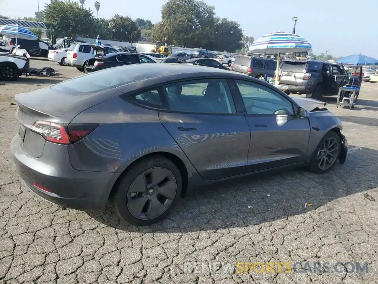 3 Photograph of a damaged car 5YJ3E1EA4PF550187 TESLA MODEL 3 2023