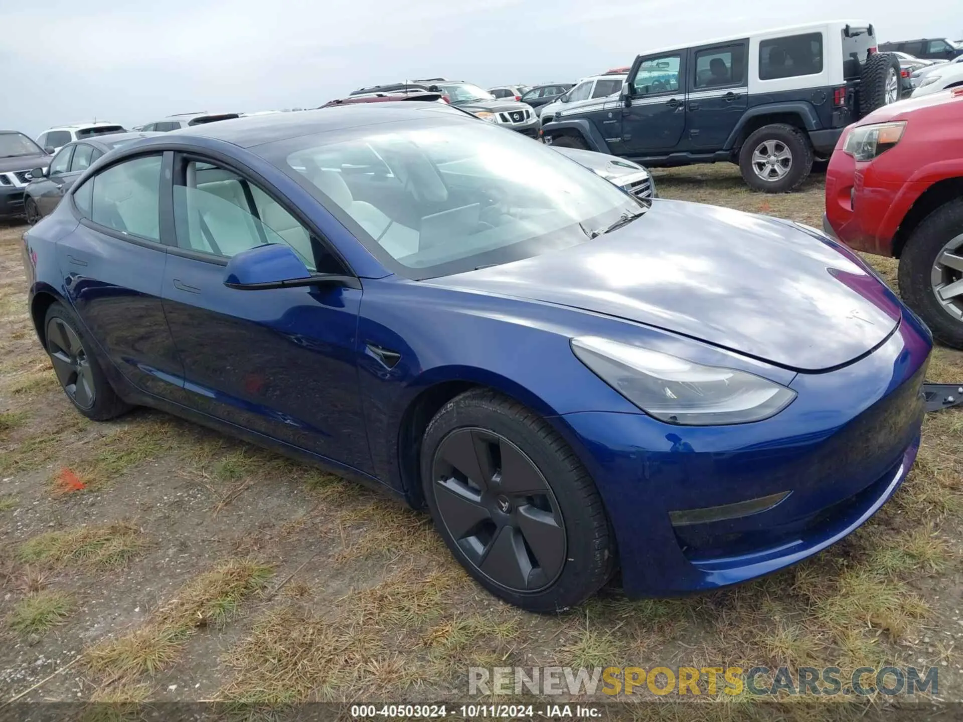 1 Photograph of a damaged car 5YJ3E1EA4PF553459 TESLA MODEL 3 2023