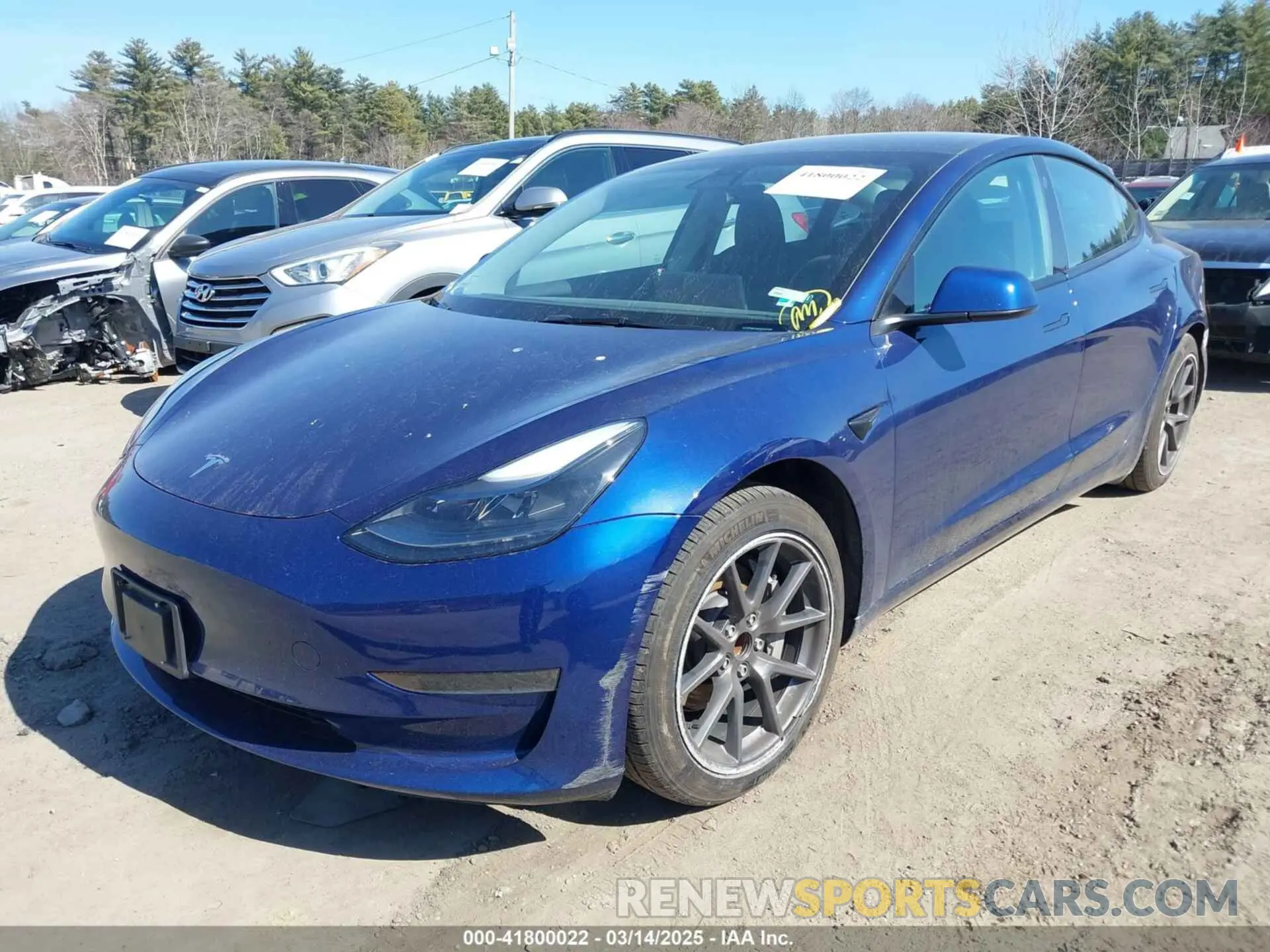 2 Photograph of a damaged car 5YJ3E1EA4PF554837 TESLA MODEL 3 2023