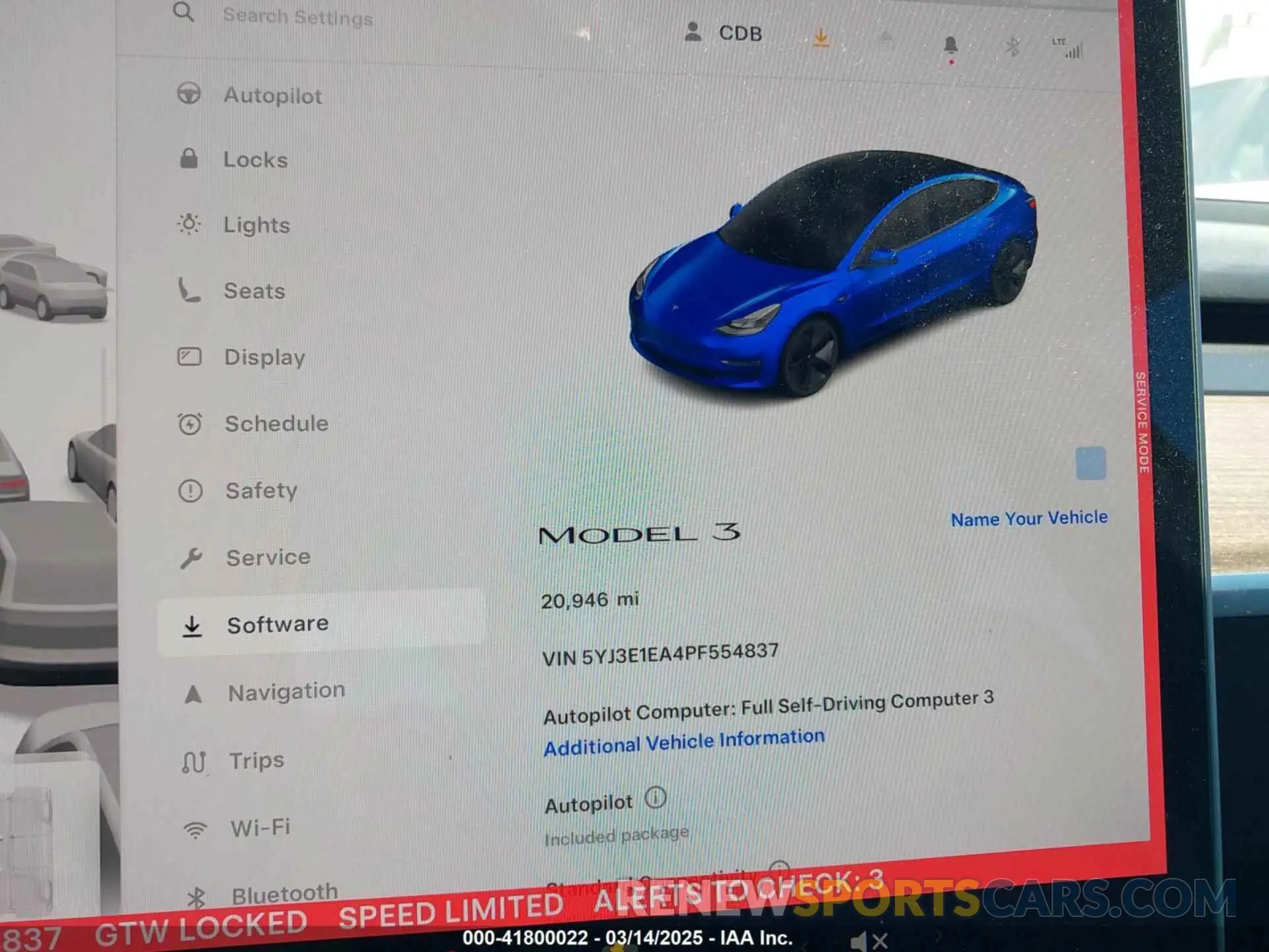 7 Photograph of a damaged car 5YJ3E1EA4PF554837 TESLA MODEL 3 2023