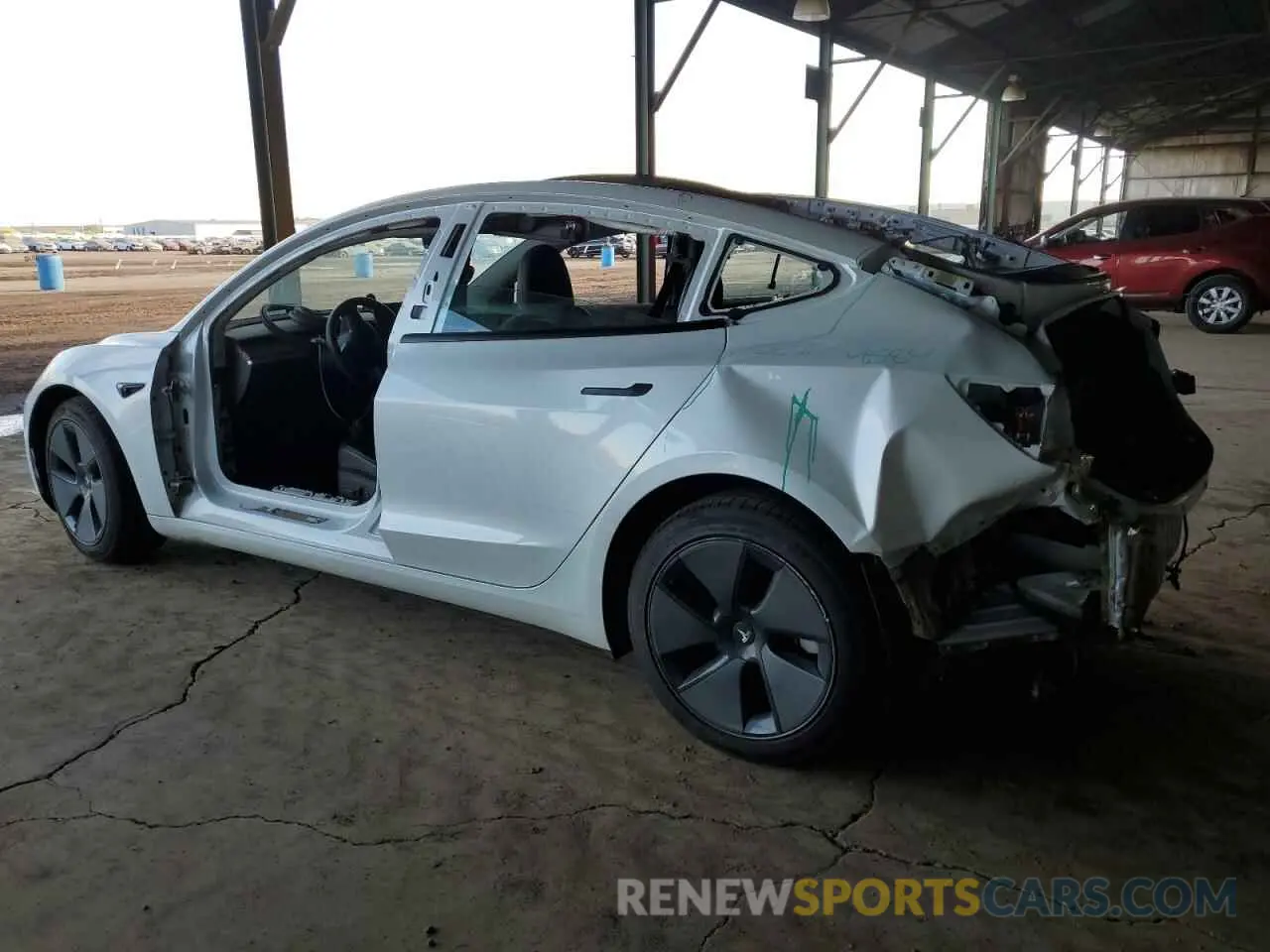 2 Photograph of a damaged car 5YJ3E1EA4PF556524 TESLA MODEL 3 2023