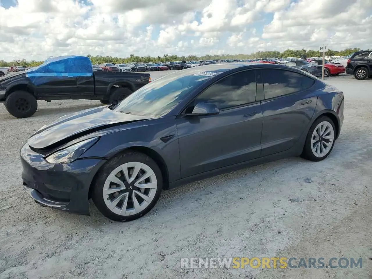 1 Photograph of a damaged car 5YJ3E1EA4PF558094 TESLA MODEL 3 2023