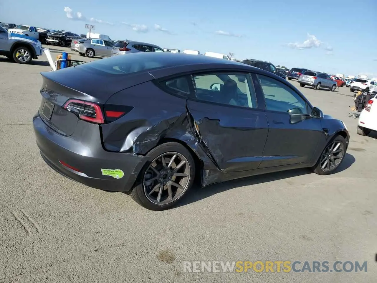 3 Photograph of a damaged car 5YJ3E1EA4PF570942 TESLA MODEL 3 2023