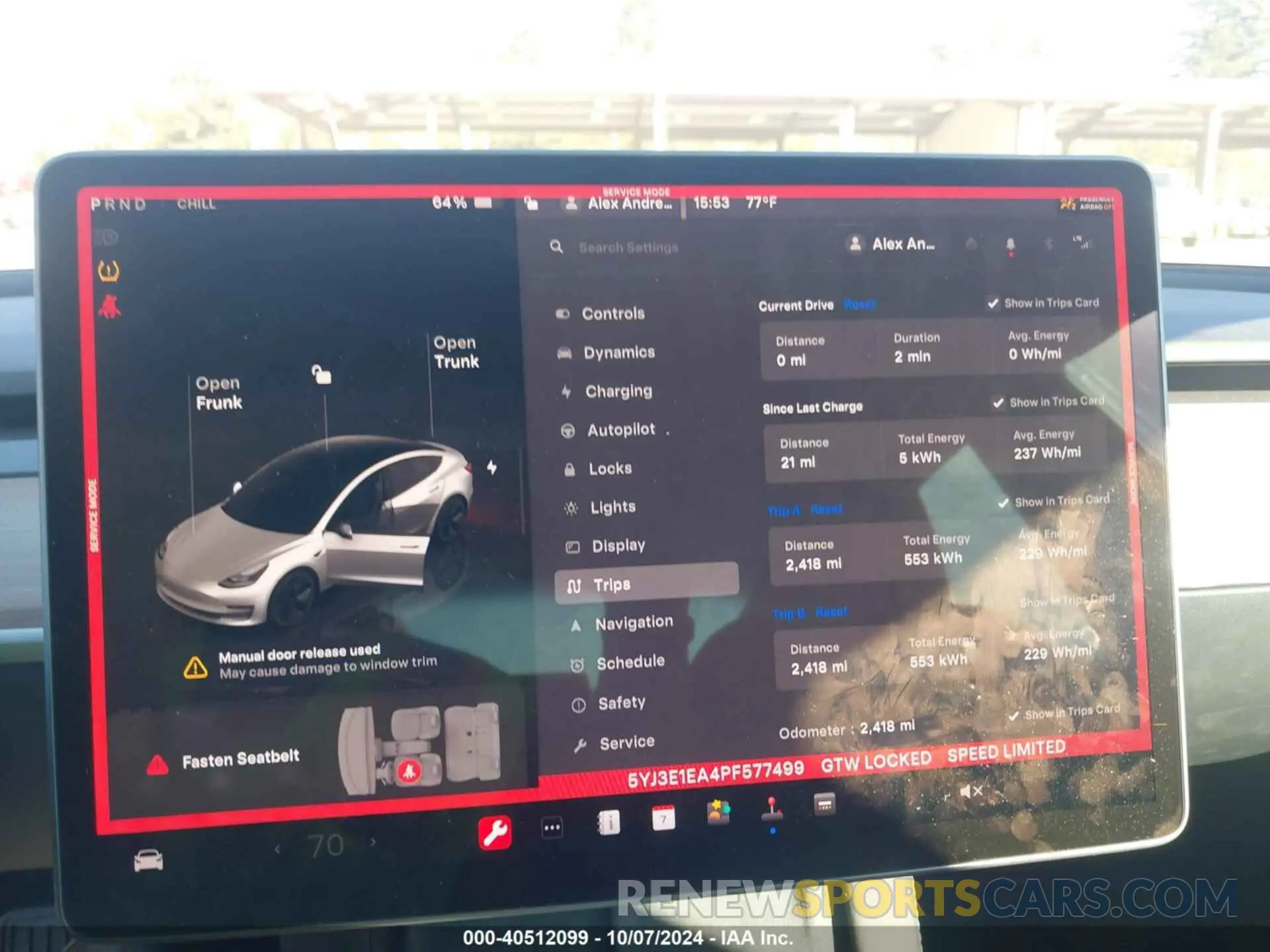 19 Photograph of a damaged car 5YJ3E1EA4PF577499 TESLA MODEL 3 2023
