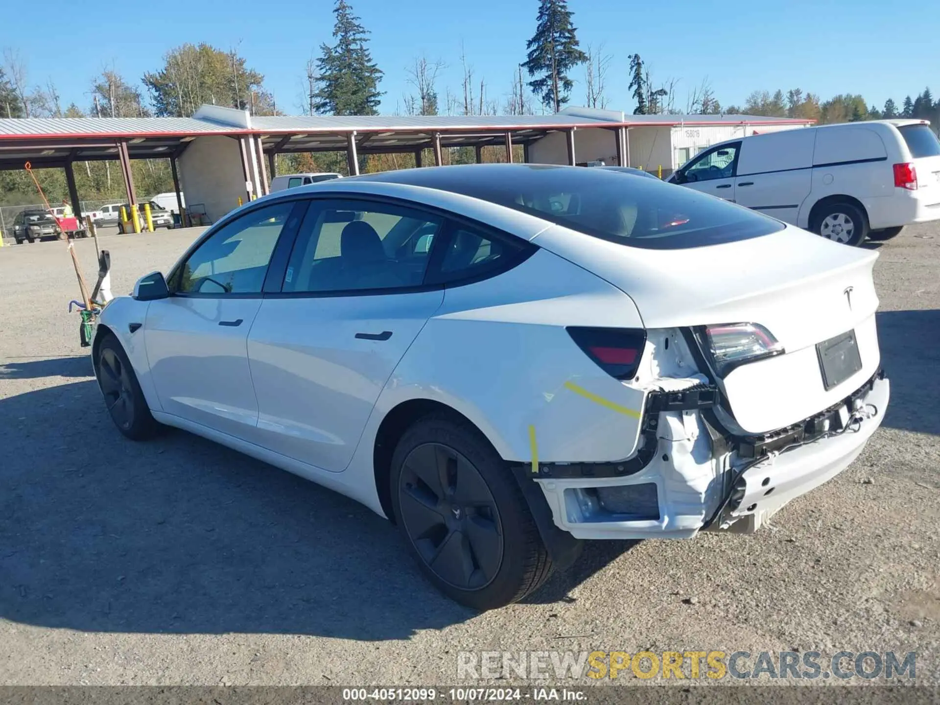 3 Photograph of a damaged car 5YJ3E1EA4PF577499 TESLA MODEL 3 2023
