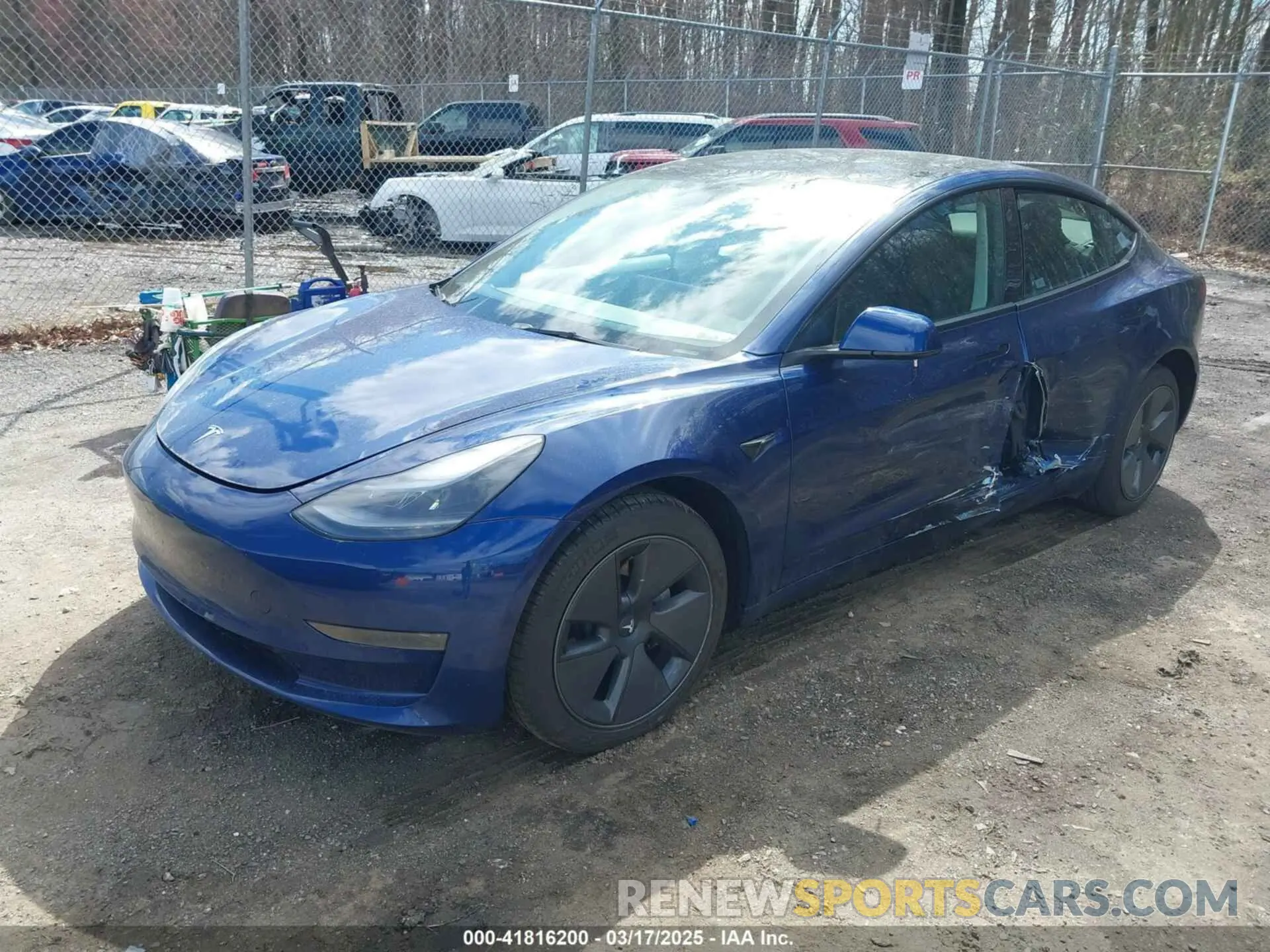 2 Photograph of a damaged car 5YJ3E1EA4PF581441 TESLA MODEL 3 2023