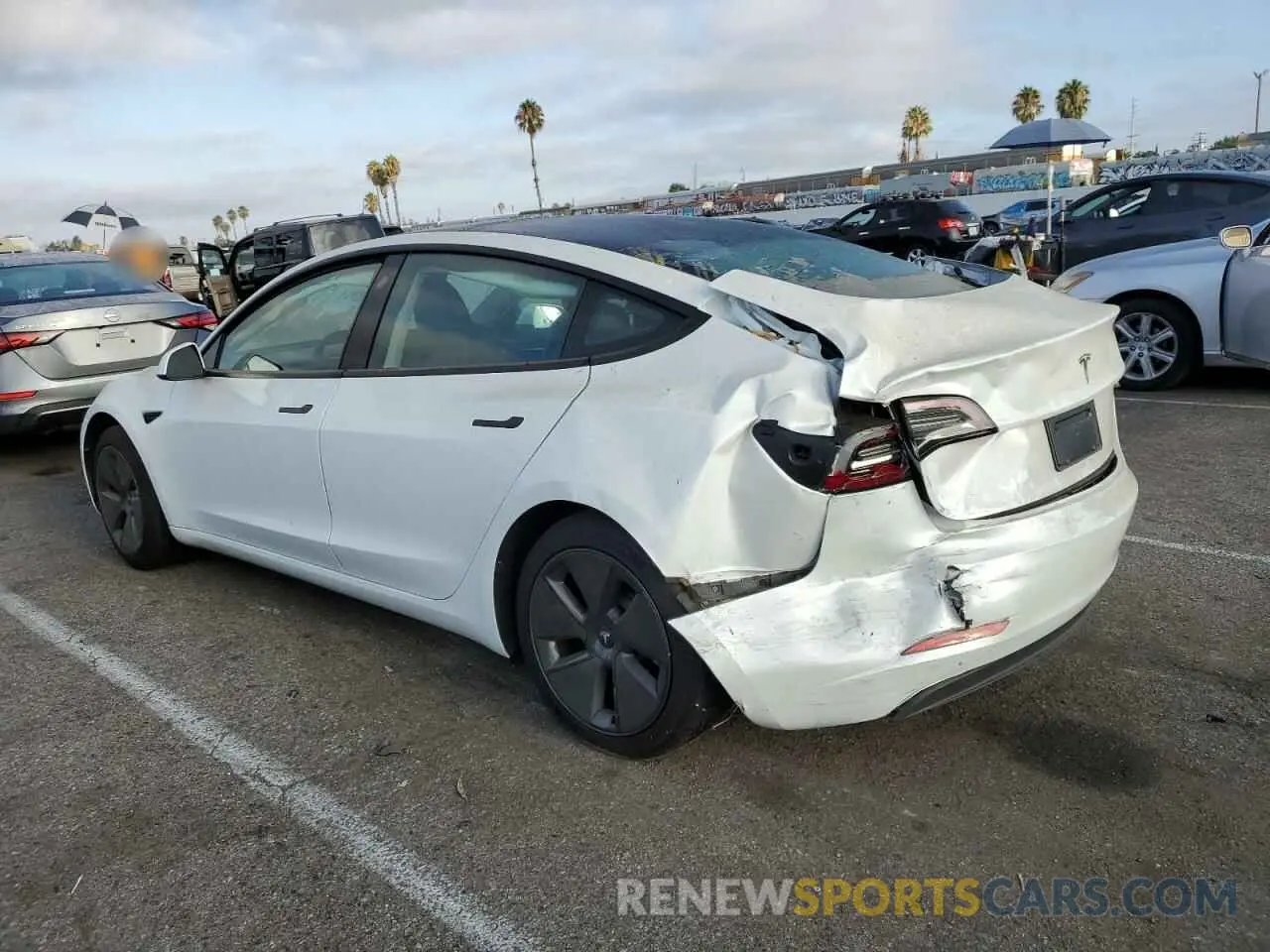 2 Photograph of a damaged car 5YJ3E1EA4PF581973 TESLA MODEL 3 2023