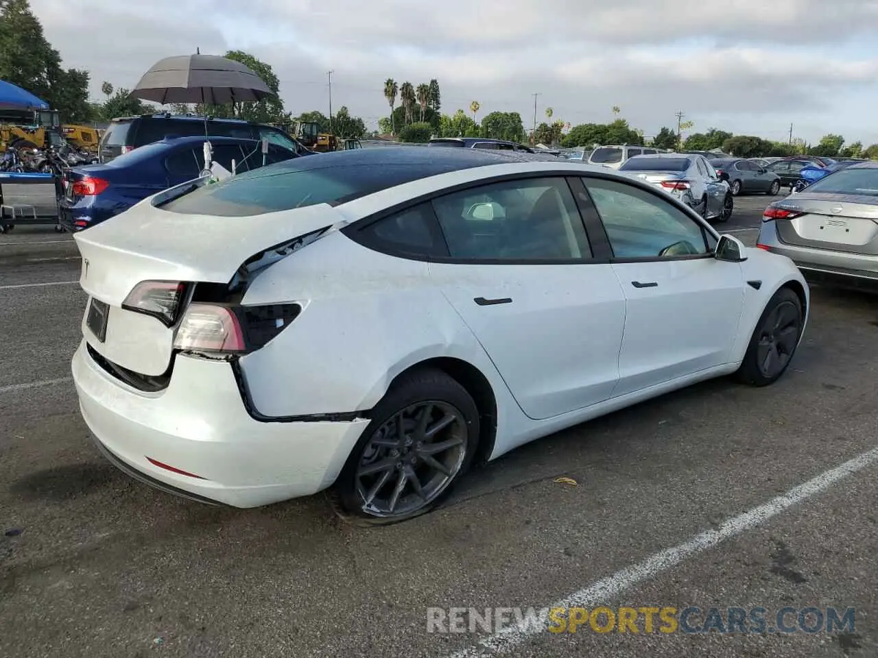 3 Photograph of a damaged car 5YJ3E1EA4PF581973 TESLA MODEL 3 2023
