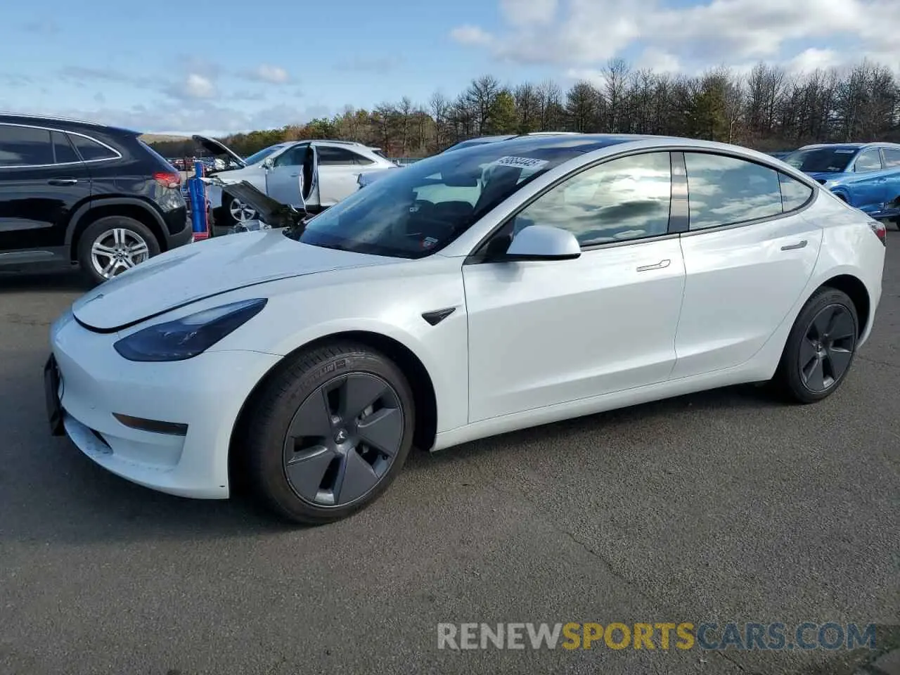 1 Photograph of a damaged car 5YJ3E1EA4PF587904 TESLA MODEL 3 2023