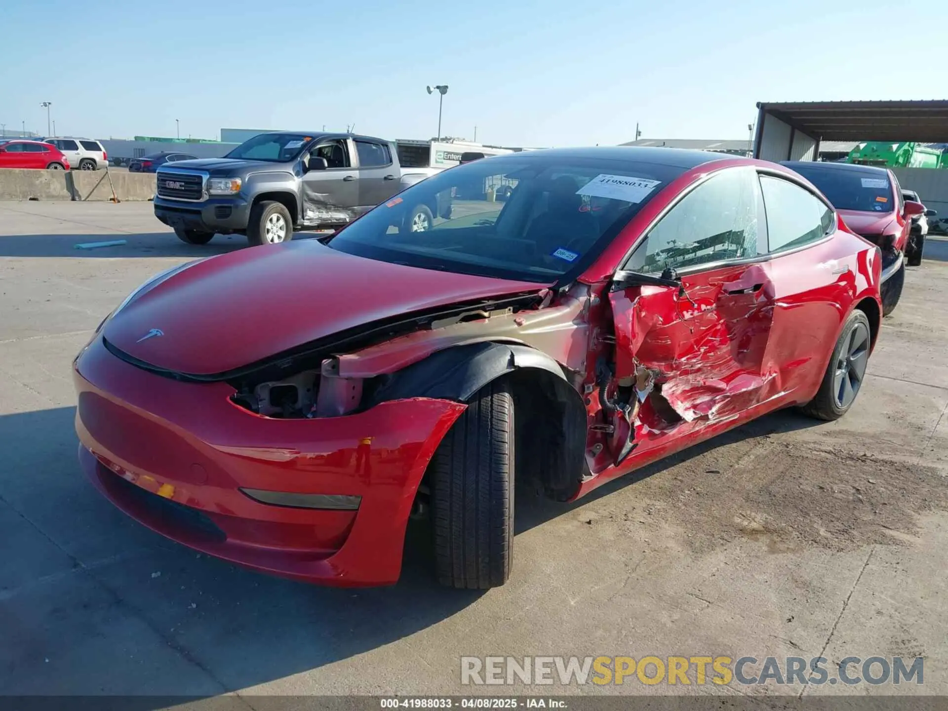 2 Photograph of a damaged car 5YJ3E1EA4PF601705 TESLA MODEL 3 2023