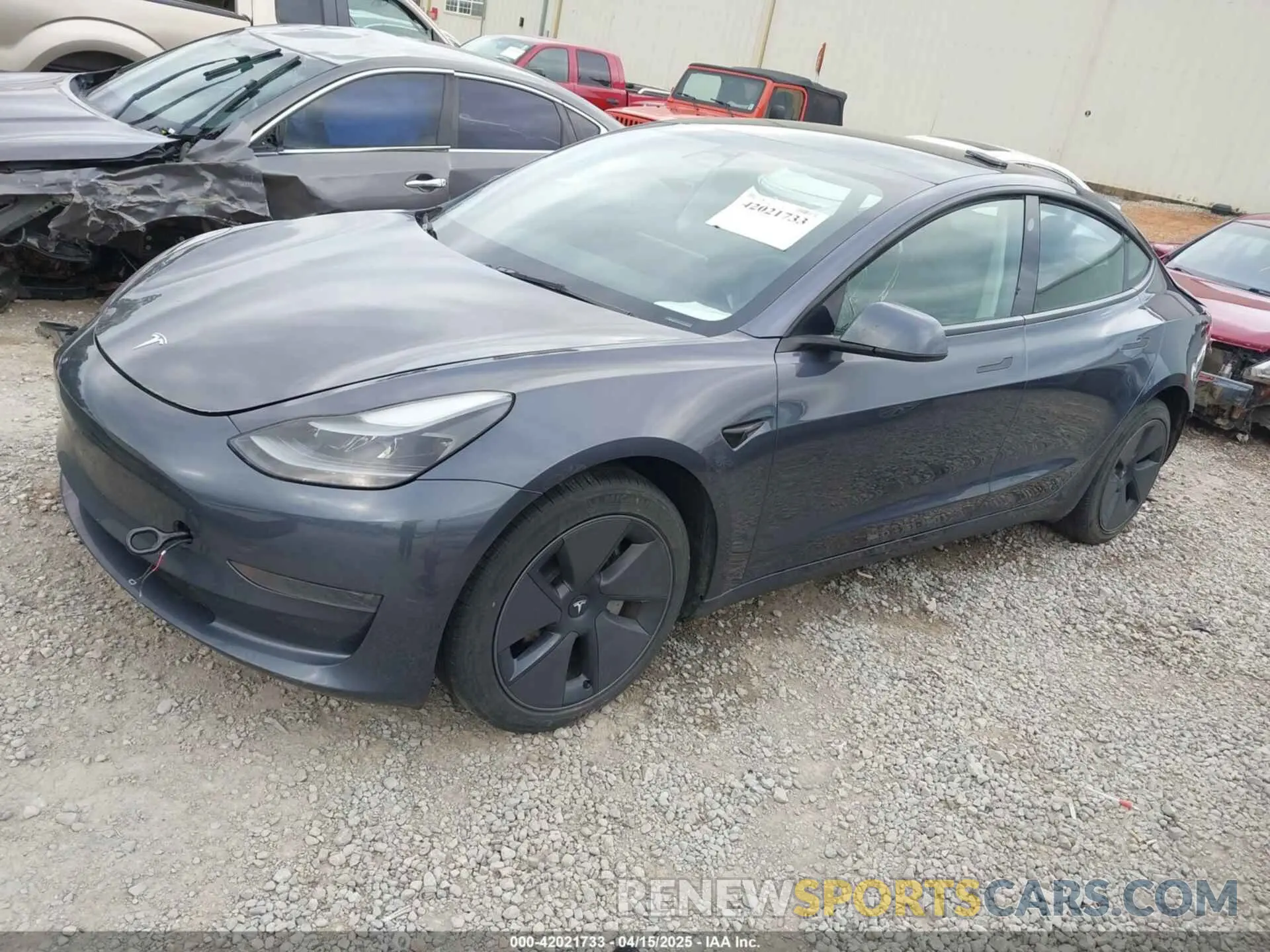2 Photograph of a damaged car 5YJ3E1EA4PF605513 TESLA MODEL 3 2023