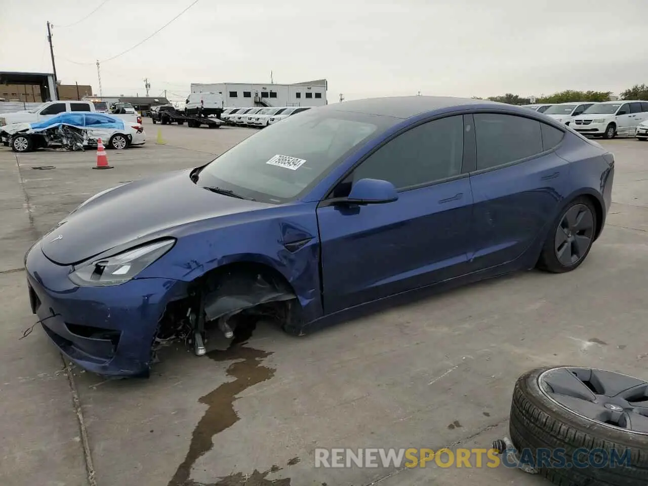 1 Photograph of a damaged car 5YJ3E1EA4PF612106 TESLA MODEL 3 2023