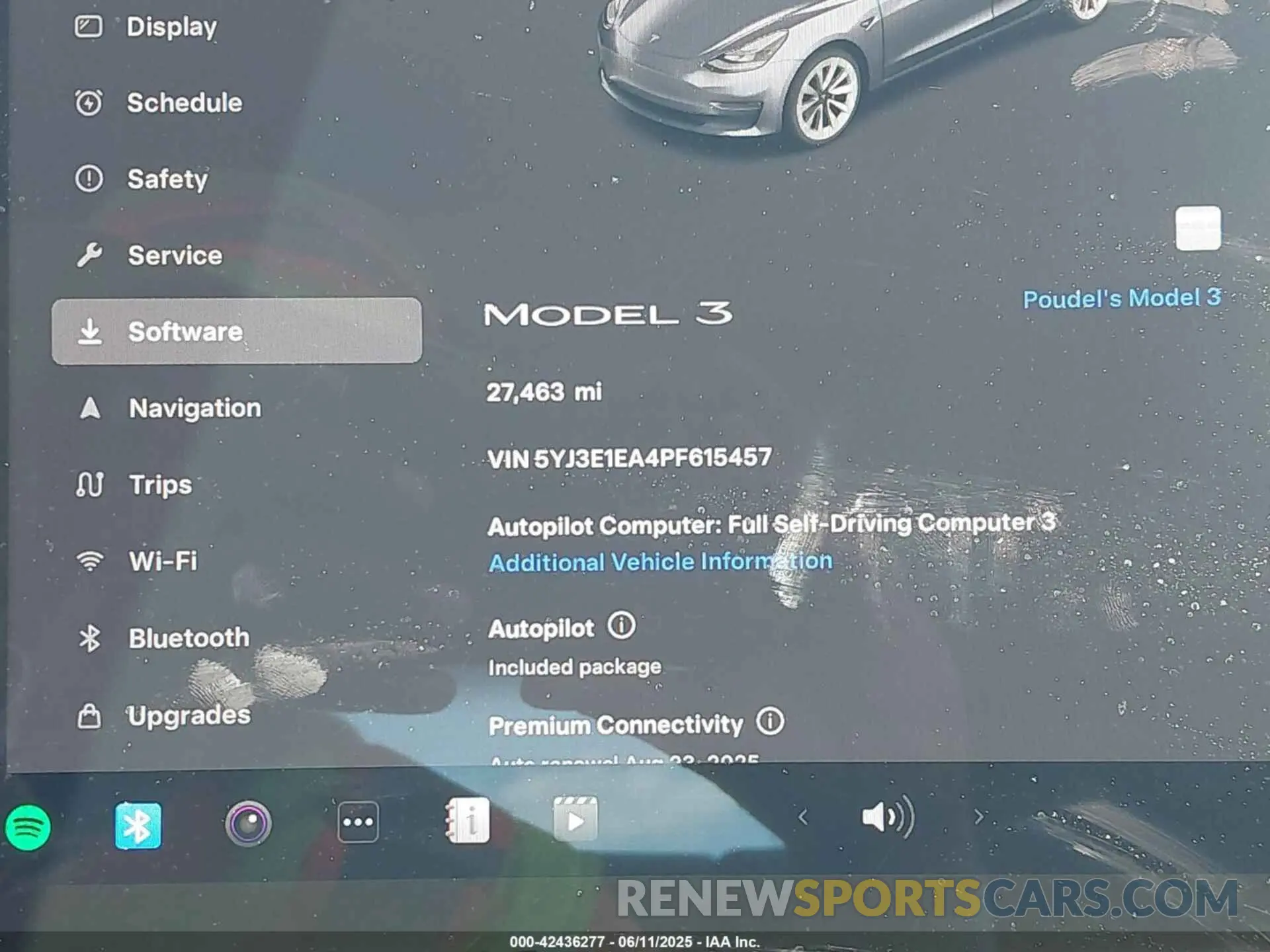 7 Photograph of a damaged car 5YJ3E1EA4PF615457 TESLA MODEL 3 2023