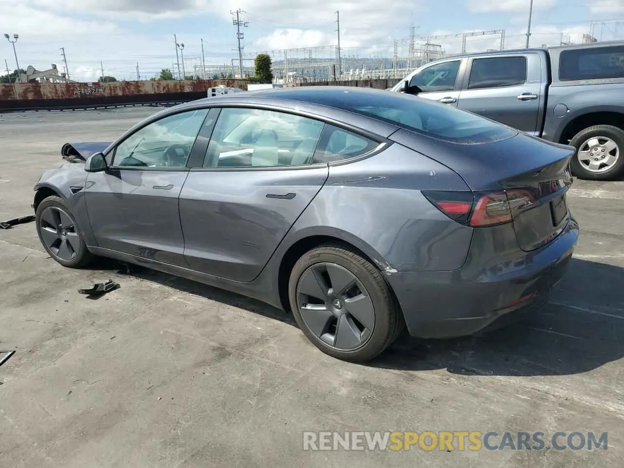 2 Photograph of a damaged car 5YJ3E1EA4PF630167 TESLA MODEL 3 2023