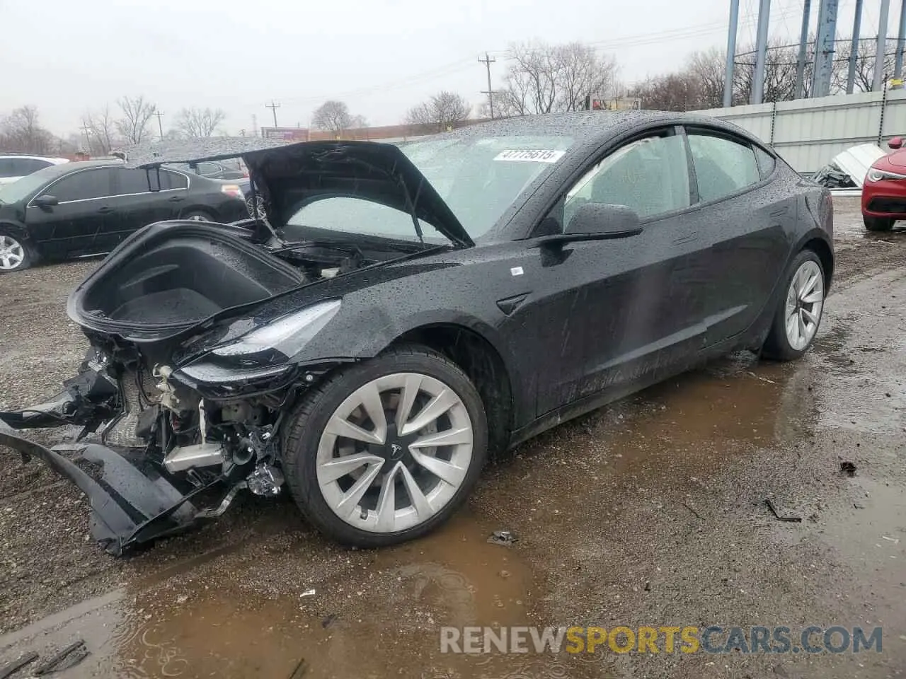 1 Photograph of a damaged car 5YJ3E1EA4PF641282 TESLA MODEL 3 2023