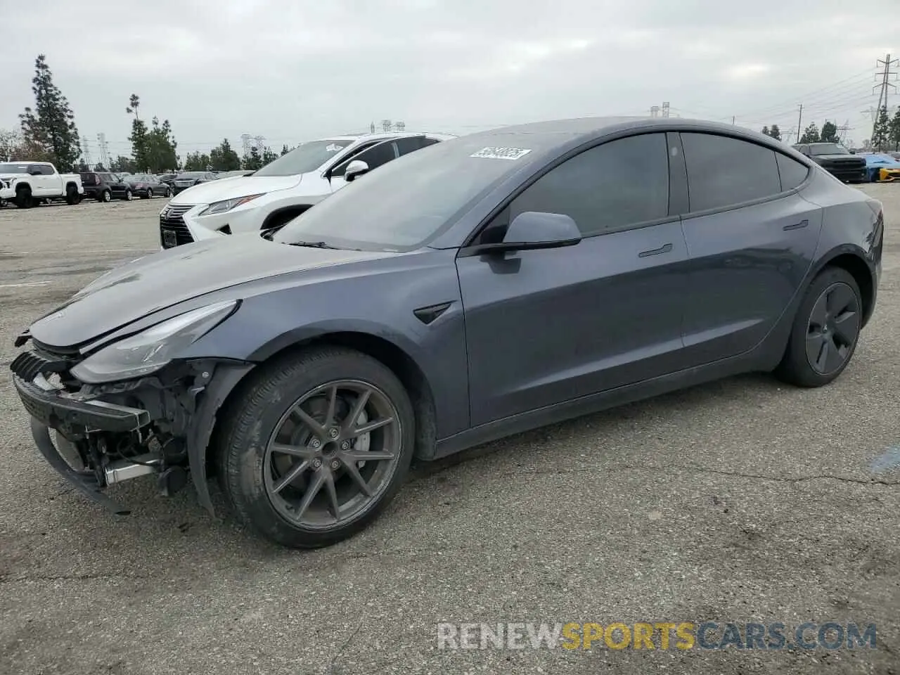 1 Photograph of a damaged car 5YJ3E1EA4PF642769 TESLA MODEL 3 2023