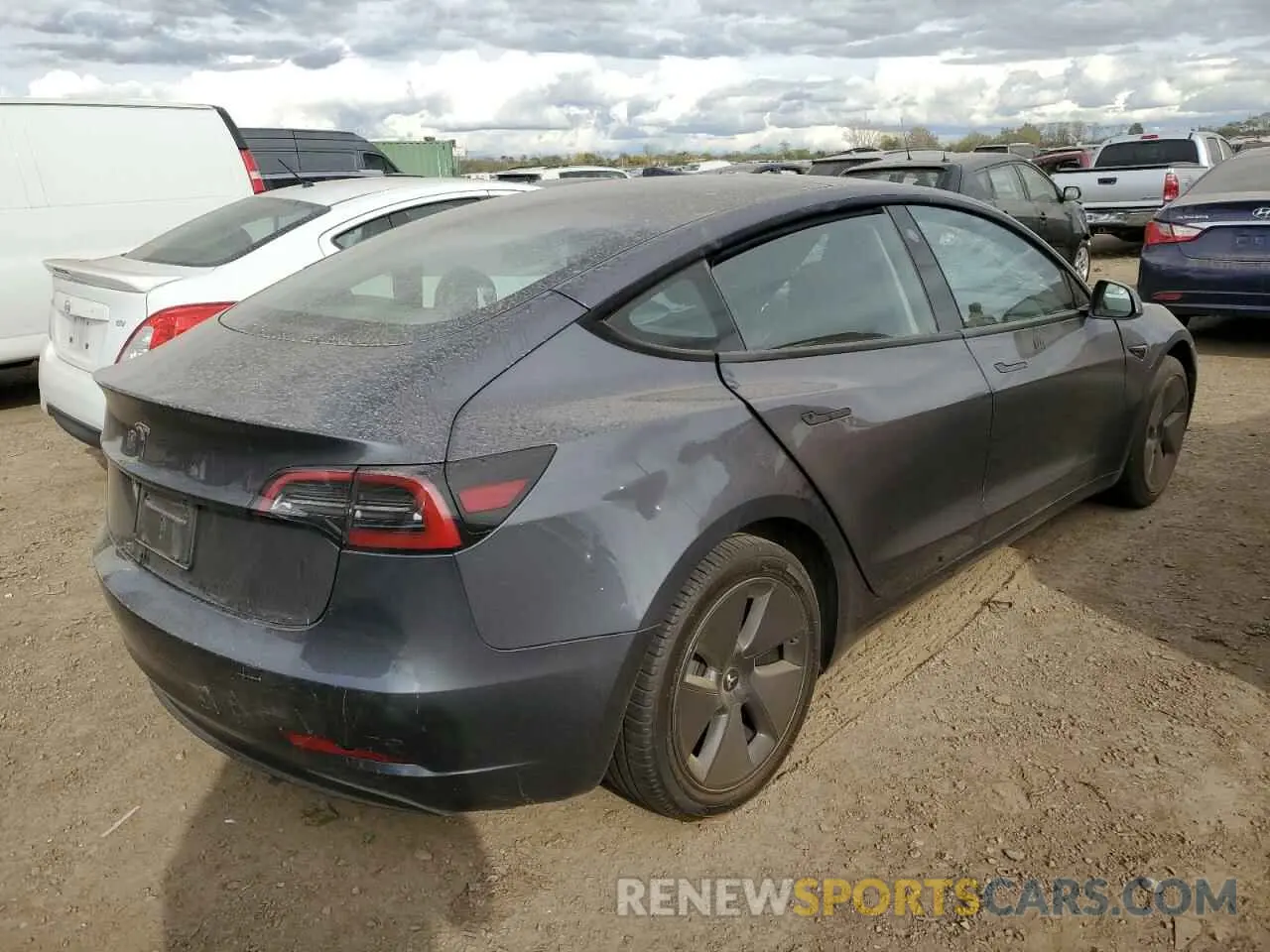 3 Photograph of a damaged car 5YJ3E1EA4PF662651 TESLA MODEL 3 2023