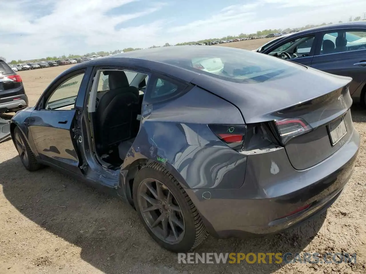 2 Photograph of a damaged car 5YJ3E1EA4PF681247 TESLA MODEL 3 2023